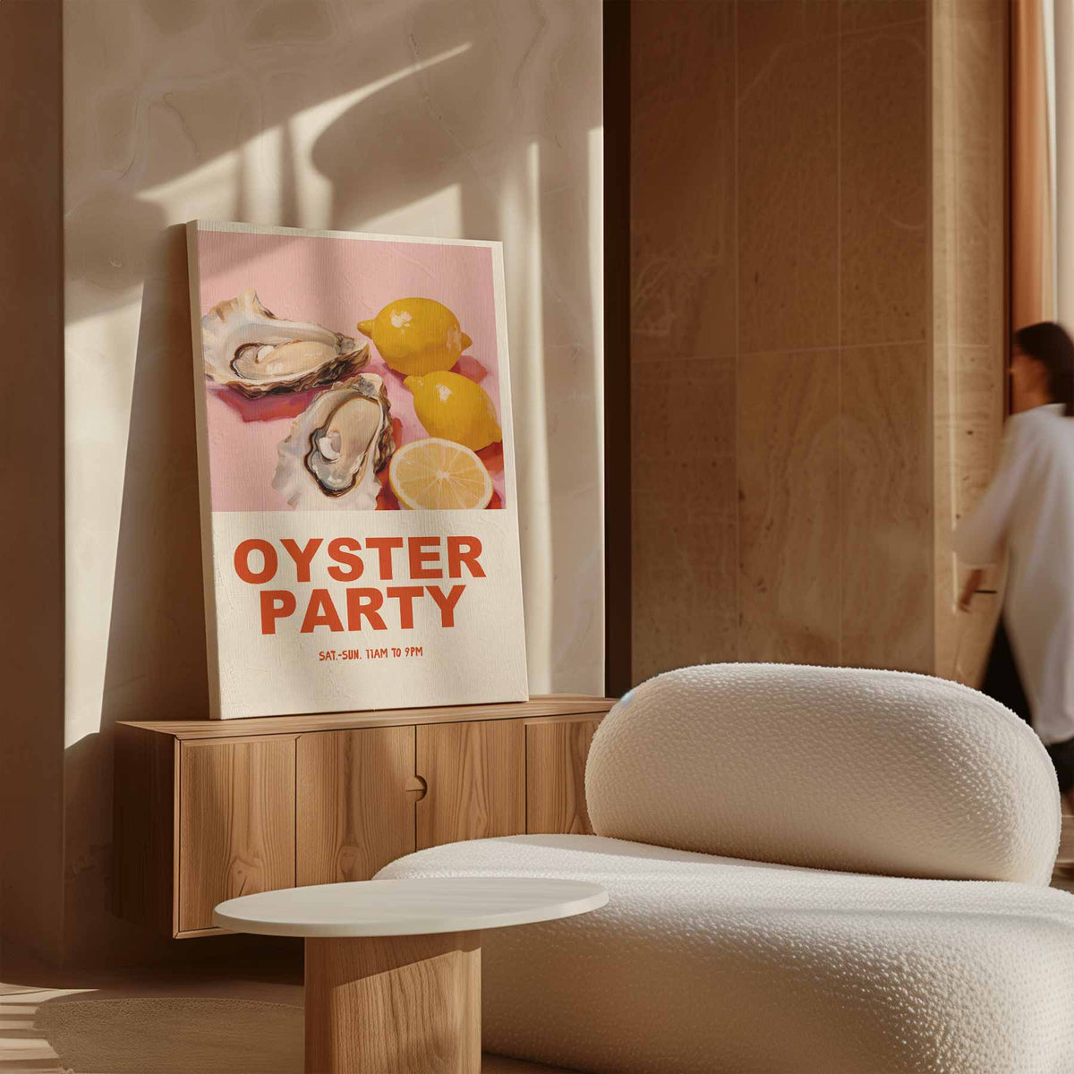 Oesterfeest Poster – dibond kunstwerk als wanddecoratie