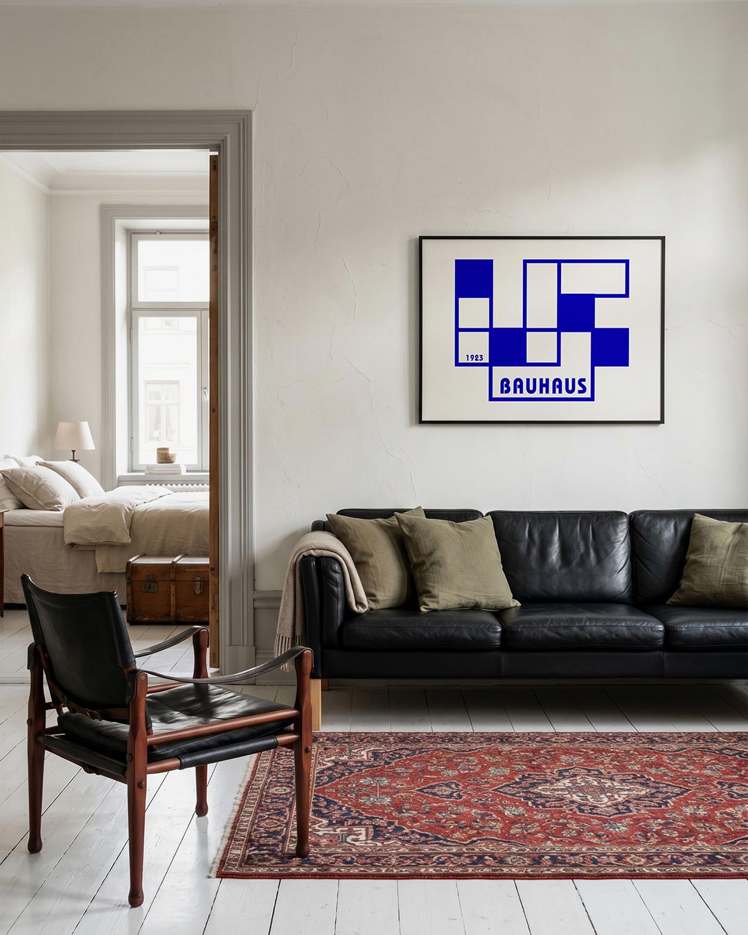 Vorm en balans – geometrische Bauhaus poster in liggend formaat