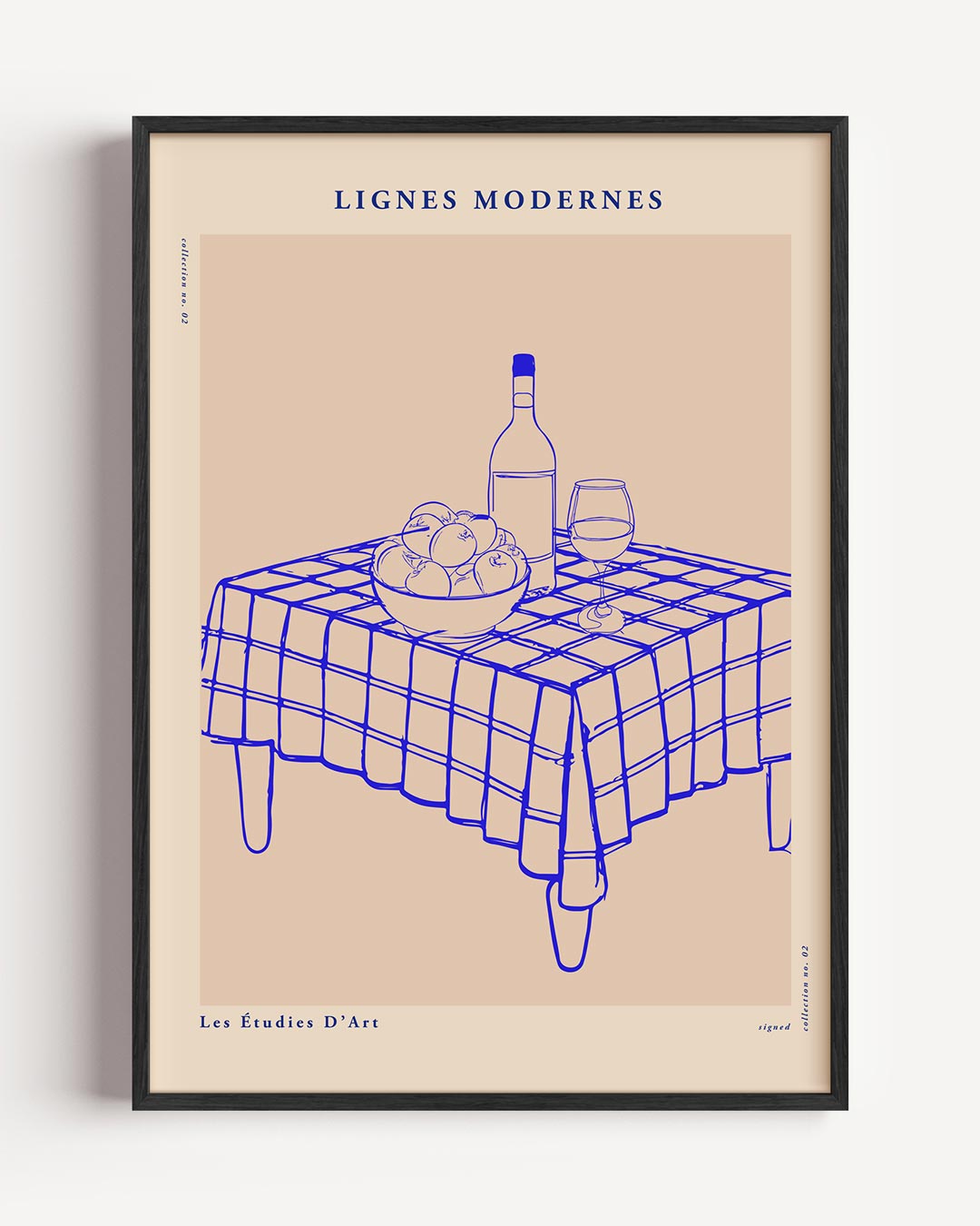 Moderne Stijllijnen – keuken portret poster als wanddecoratie