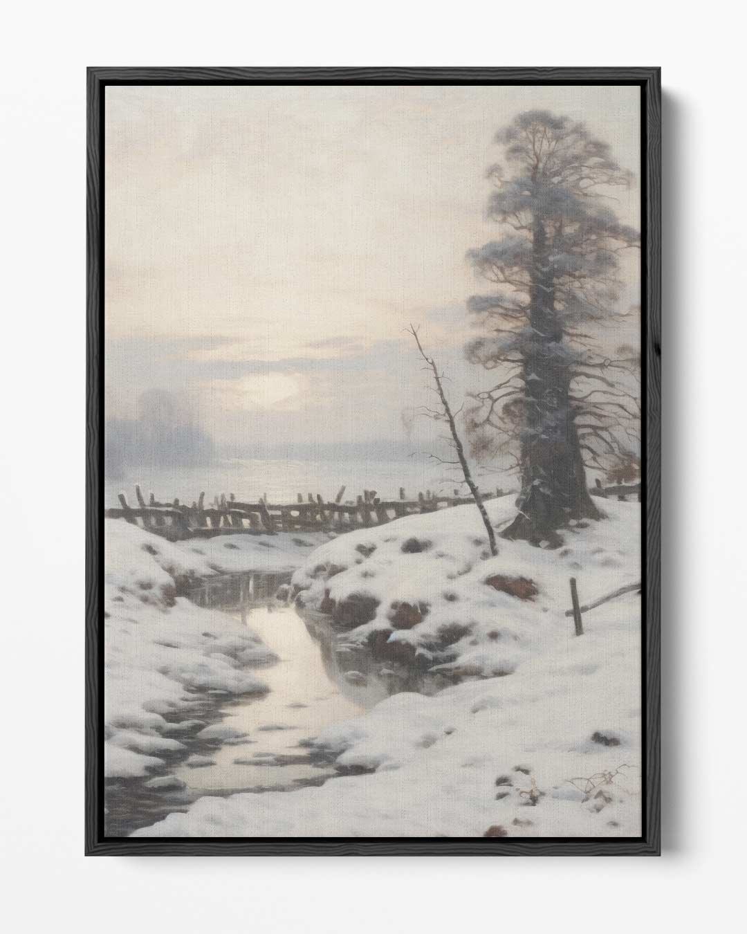 Winterse Rust in het Landschap – portret kunstwerk als wanddecoratie