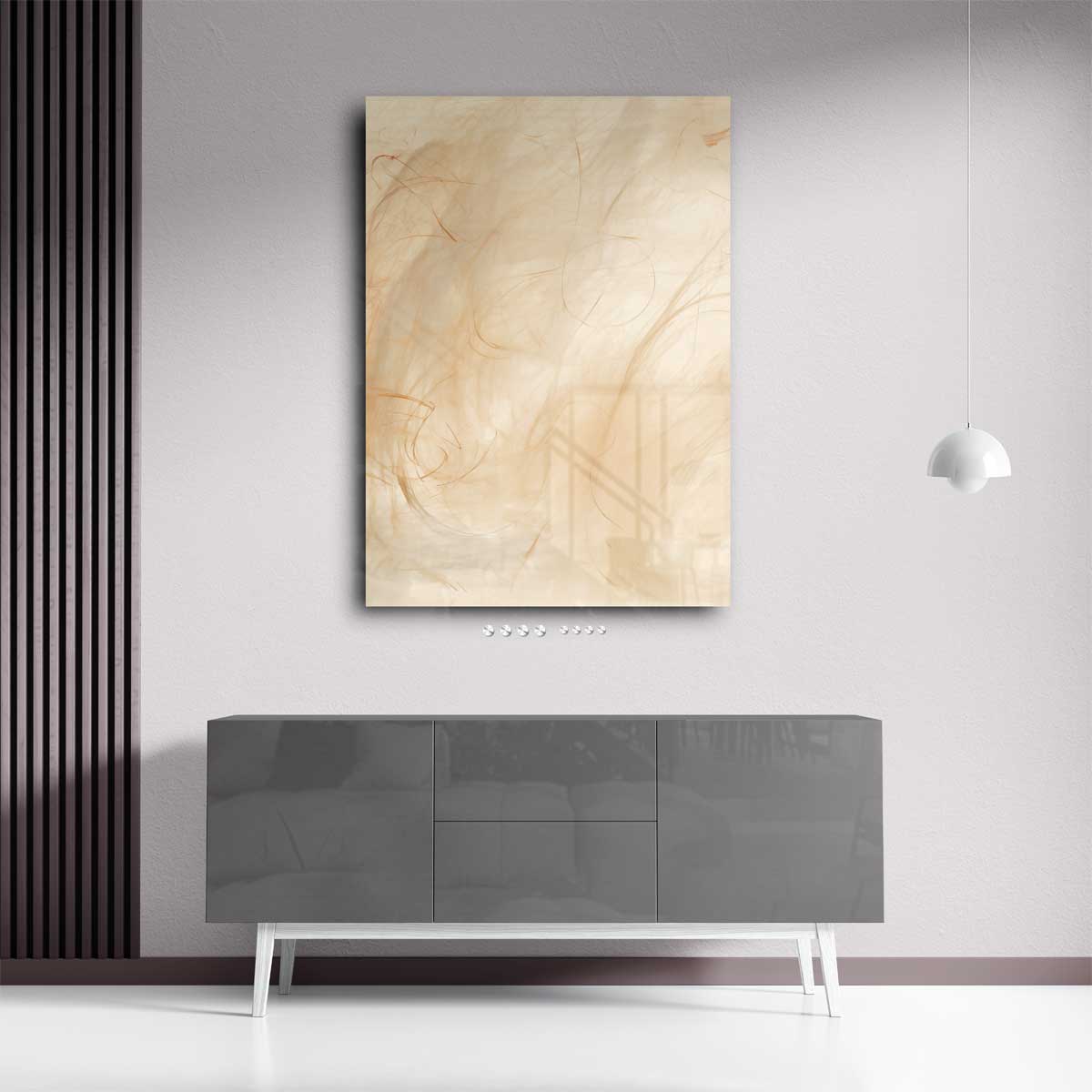 Etherische Wolken – plexiglas wanddecoratie in portret formaat