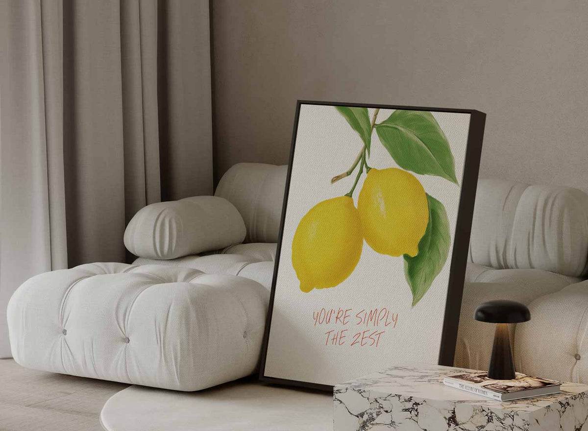 Frisse Citroenvibes Poster – portret kunstwerk als wanddecoratie, afbeelding 13