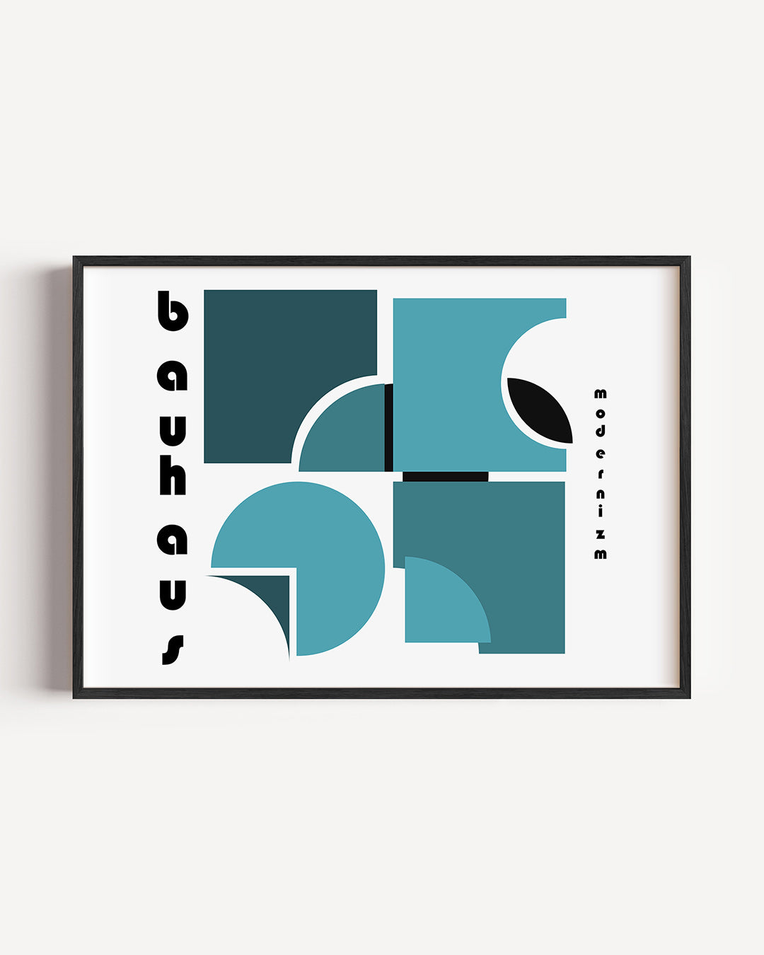 Vorm en balans – liggende Bauhaus poster als wanddecoratie