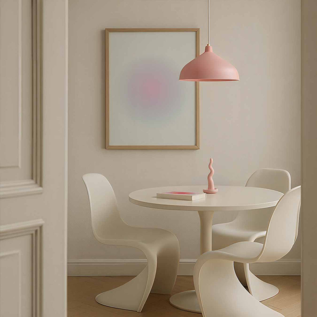 Rustgevende Regenboog Cirkel – staande mindful wanddecoratie van WallArtistic