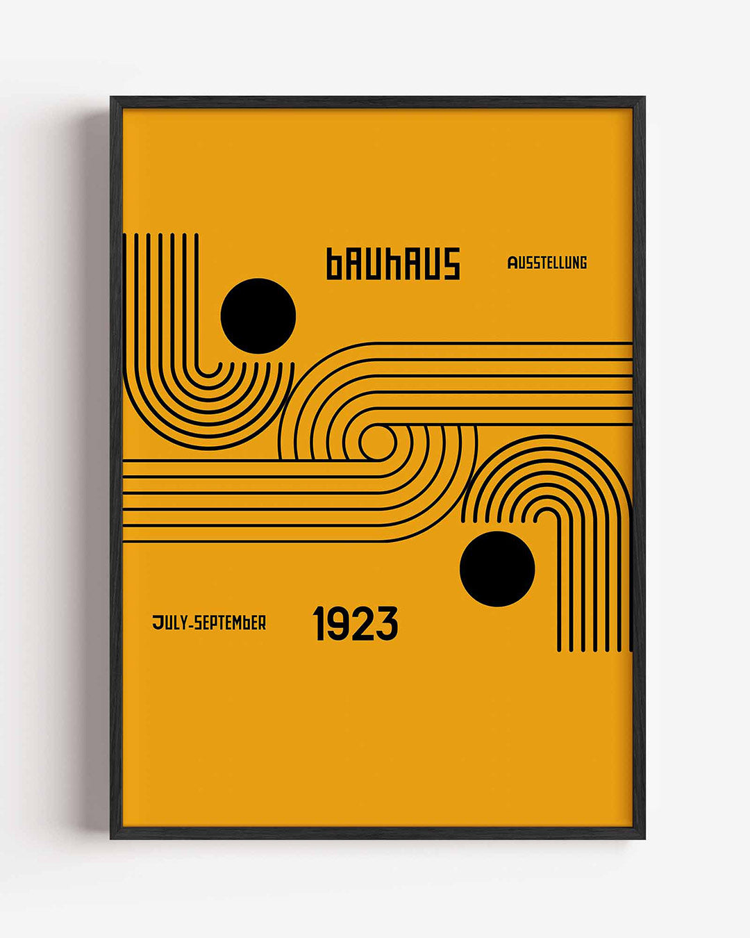 Lijnen en vlakken – staande Bauhaus poster als wanddecoratie