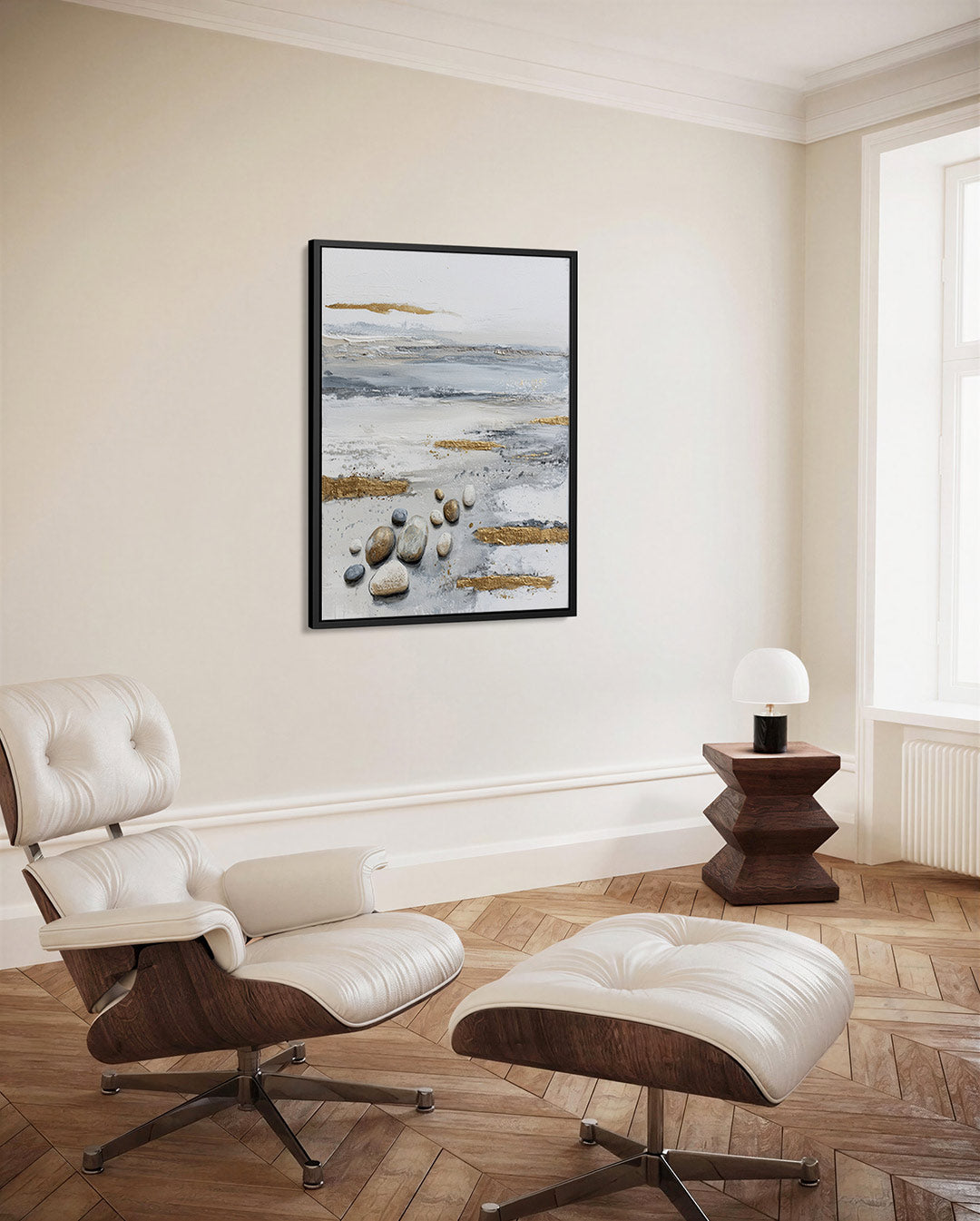 Rustige kustlijn – decoratief kunstwerk voor aan de muur