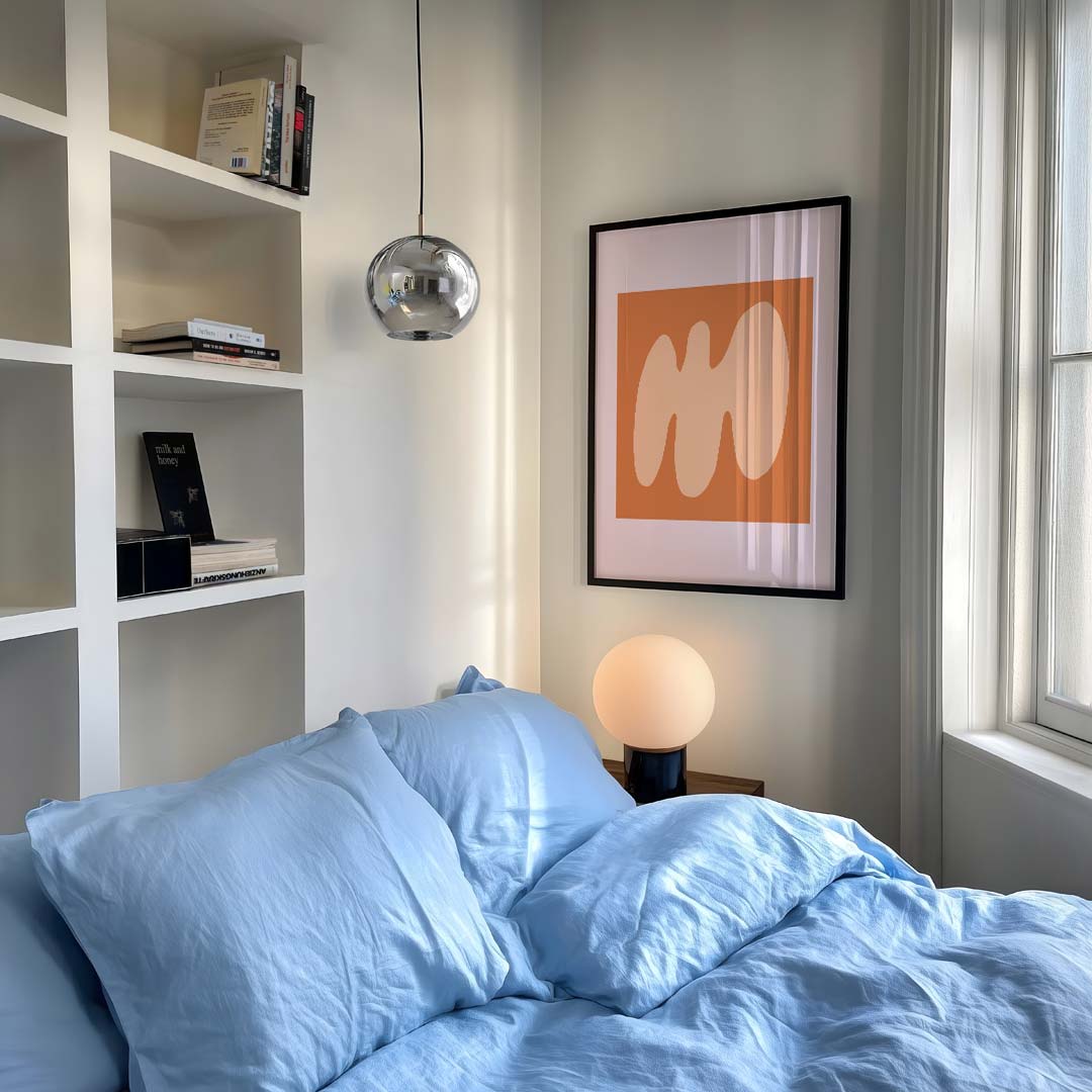 Abstracte Vormen – staande kleurrijke abstracte wanddecoratie van WallArtistic