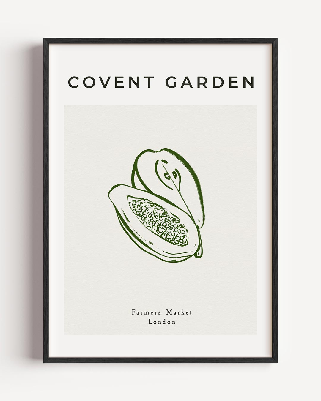 Moderne Botanische Poster Covent Garden – keuken portret poster als wanddecoratie