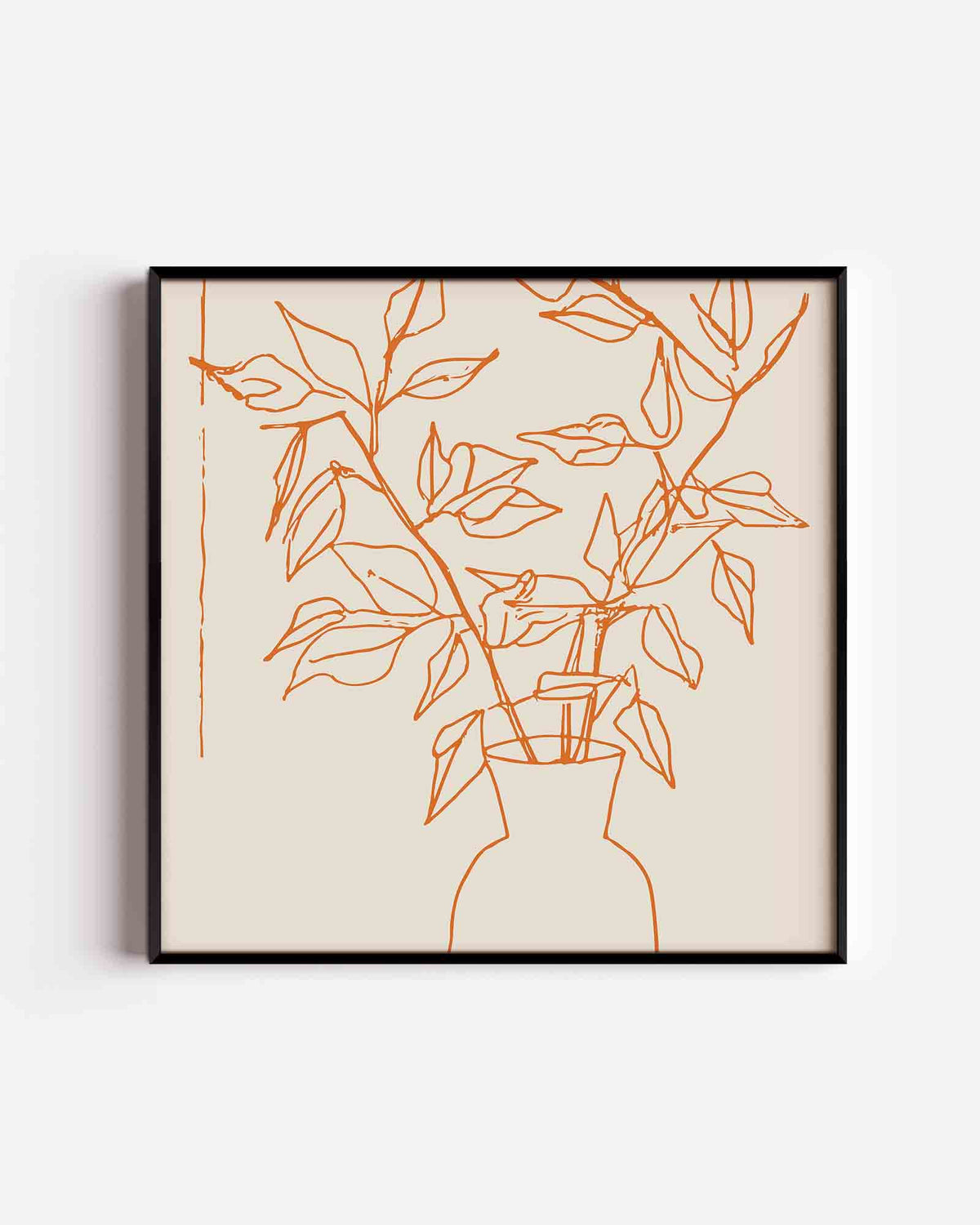 Takken in vaas – keuken vierkante poster als wanddecoratie