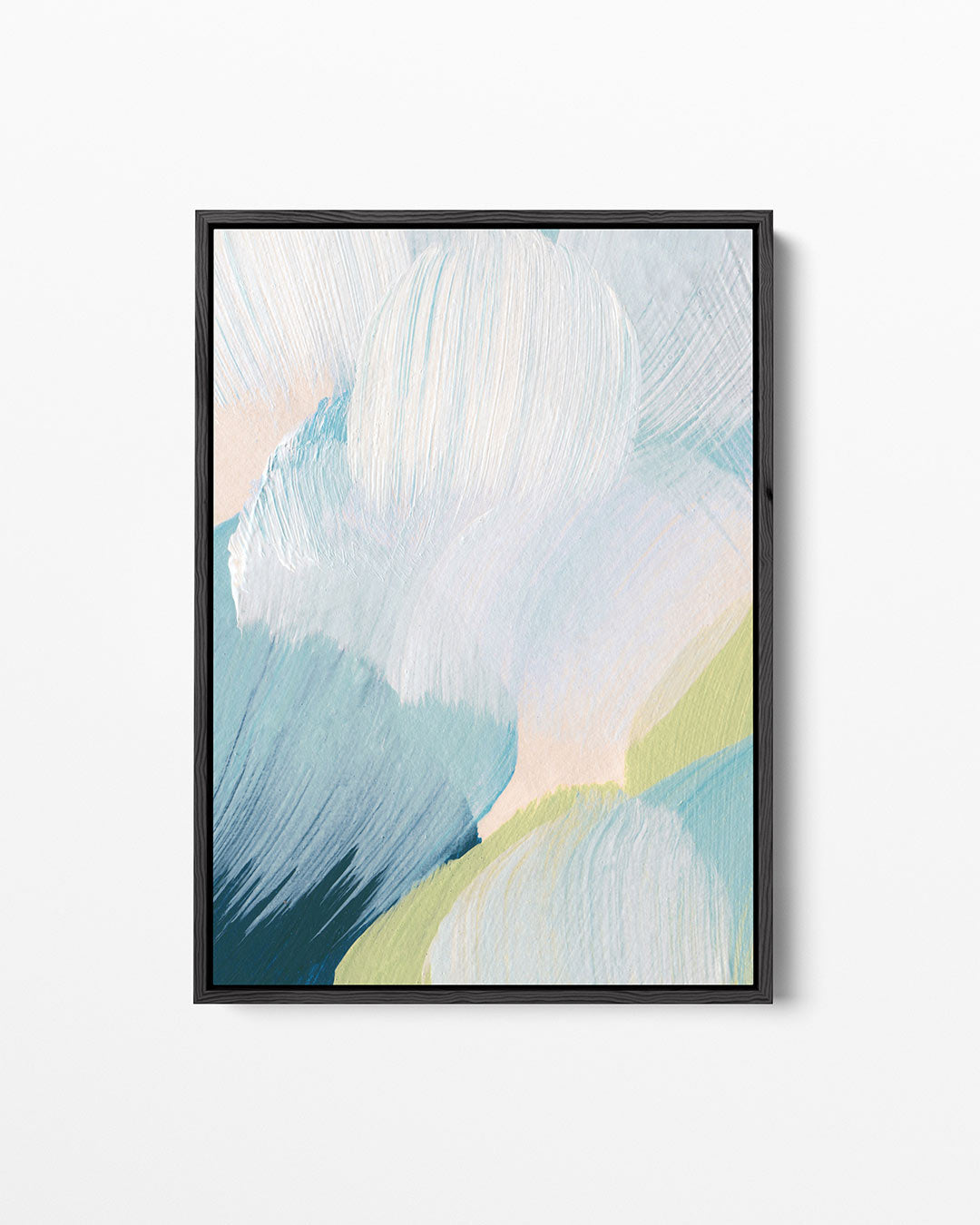 Zachte kleuren compositie – staand wanddecoratie kunstwerk