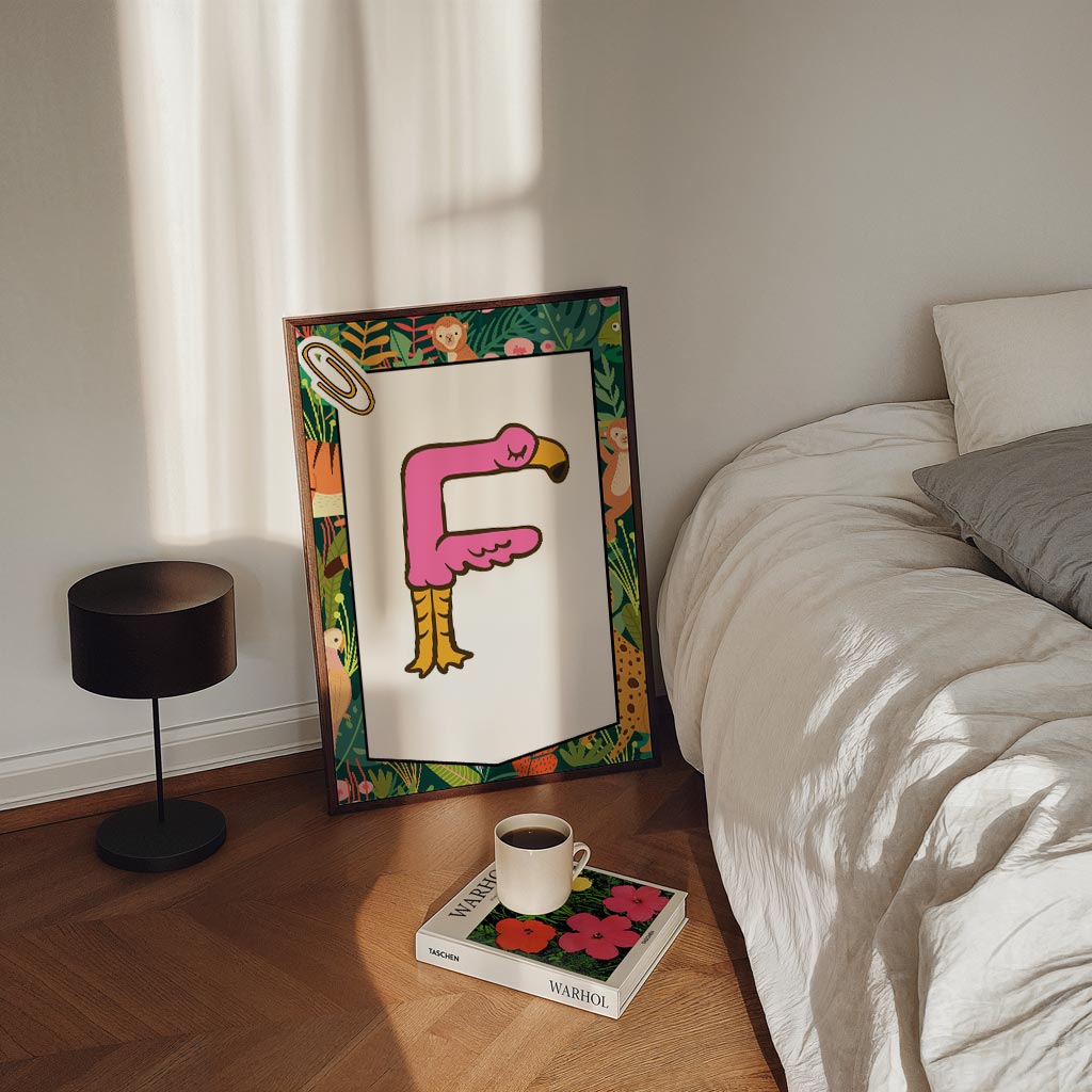 Jungle Alfabet – kinderposter in staand formaat