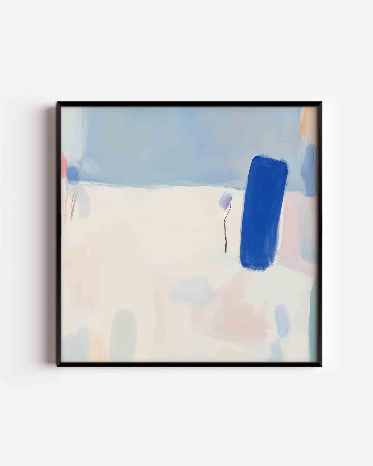Abstracte vormen – vierkante poster met kleur en vormen als wanddecoratie