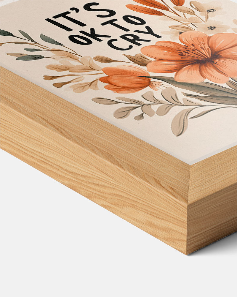 Empowerende Bloemenposter – kids poster als vrolijke staande wanddecoratie
