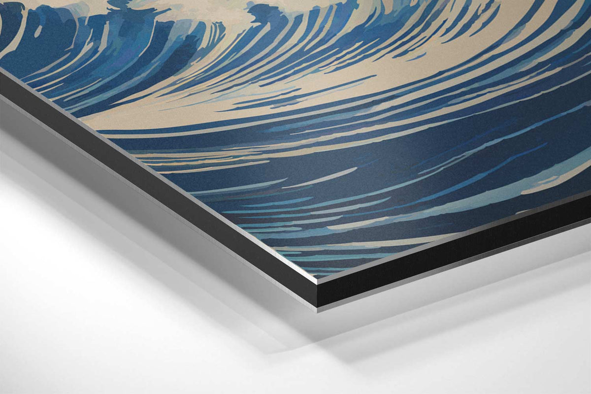 Golven van de Oceaan – canvas kunstwerk als wanddecoratie