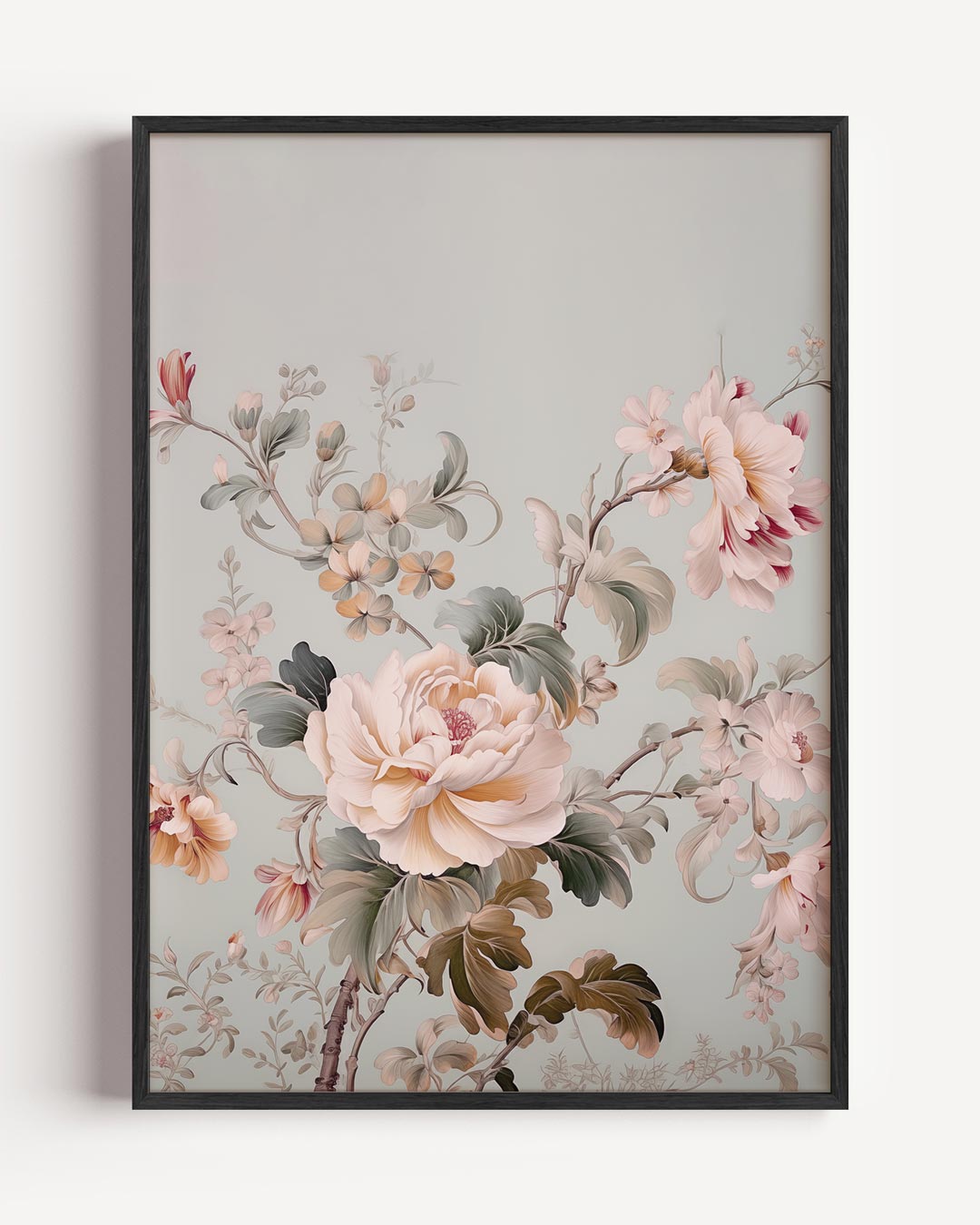 Elegante Bloemenpracht – bloemen portret poster als wanddecoratie