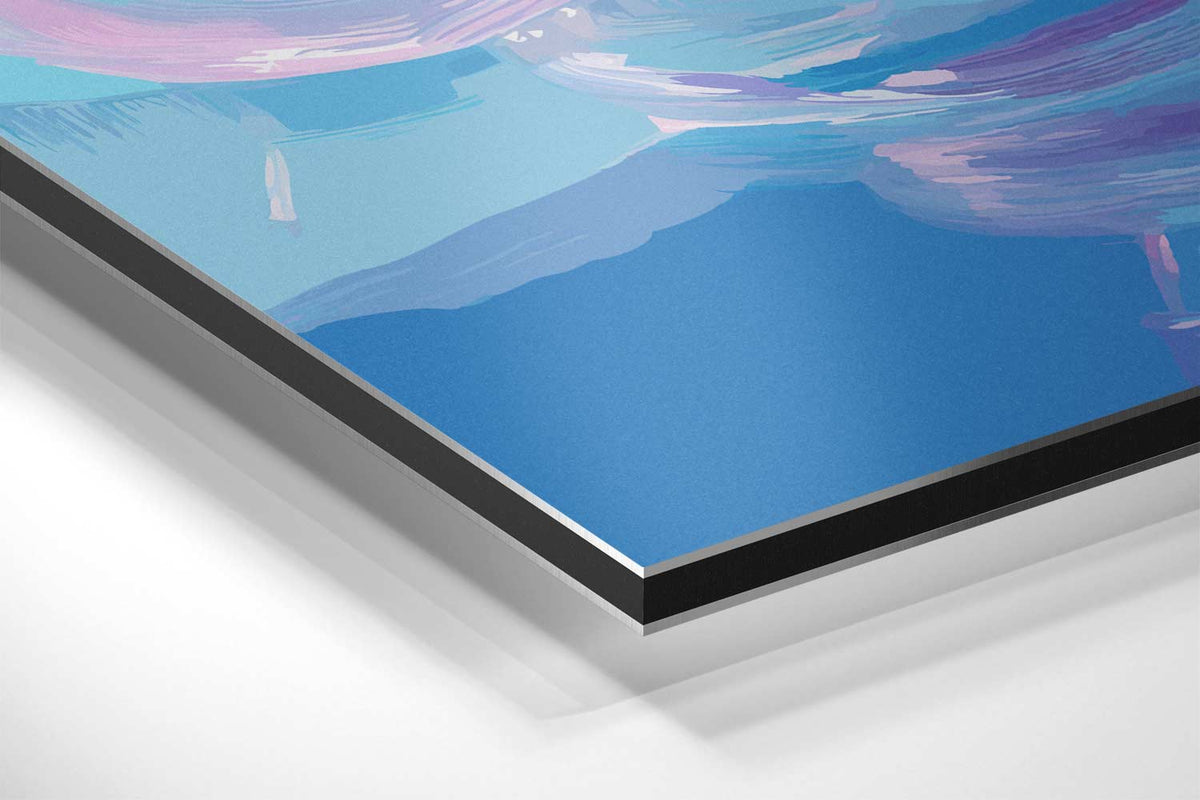 Zomerse Zwembad Fun – canvas kunstwerk als wanddecoratie