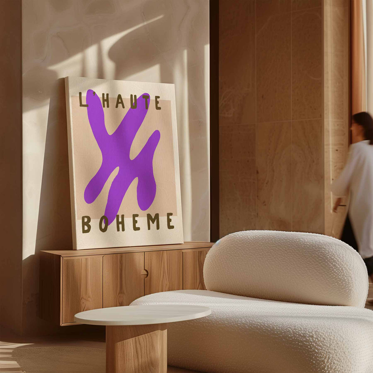 L'Haute Boheme Abstract – plexiglas wanddecoratie in portret formaat