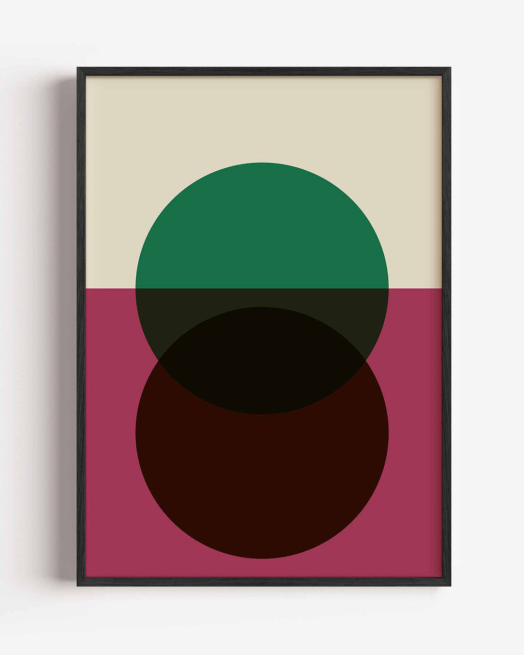 Vormen en vlaken – staande Bauhaus poster als wanddecoratie