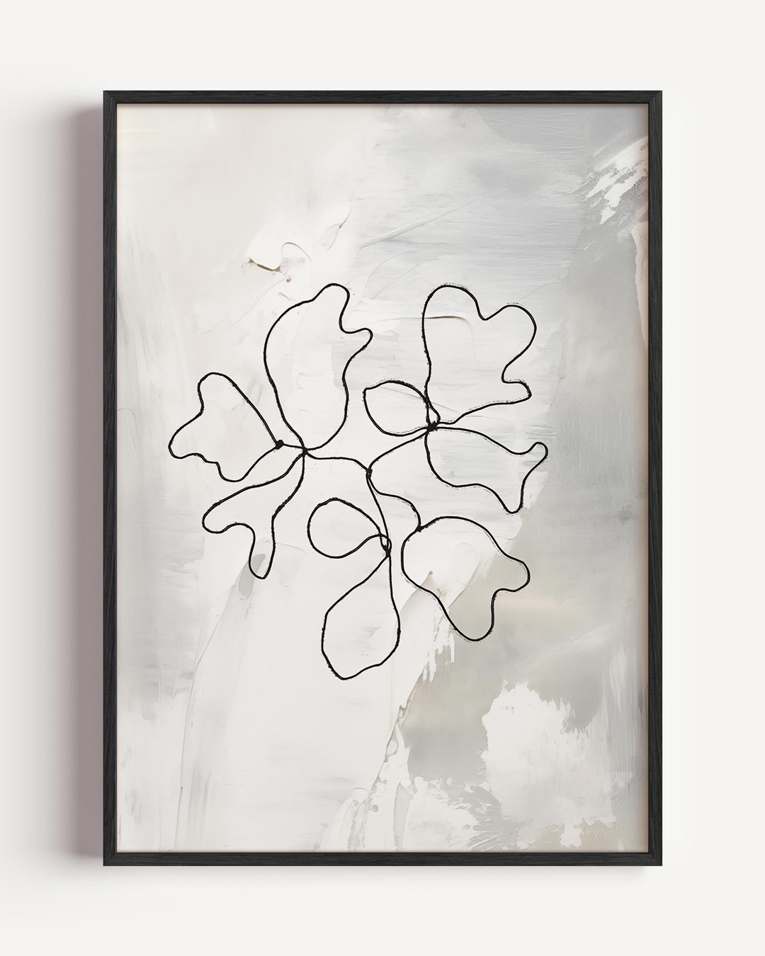 Minimalistische Bloemenposter – botanische portret poster als wanddecoratie