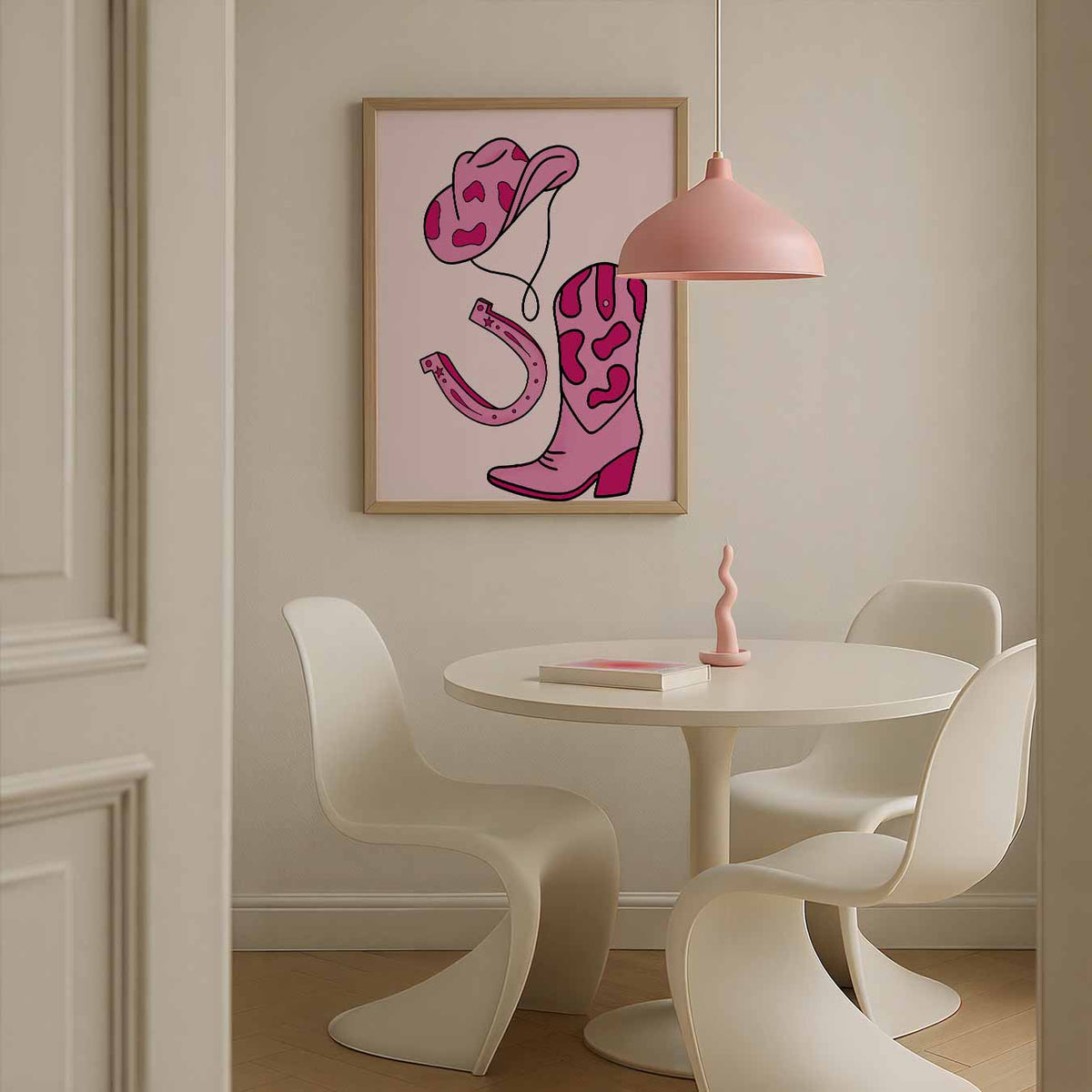 Stoere Western Stijl – staande paas wanddecoratie van WallArtistic