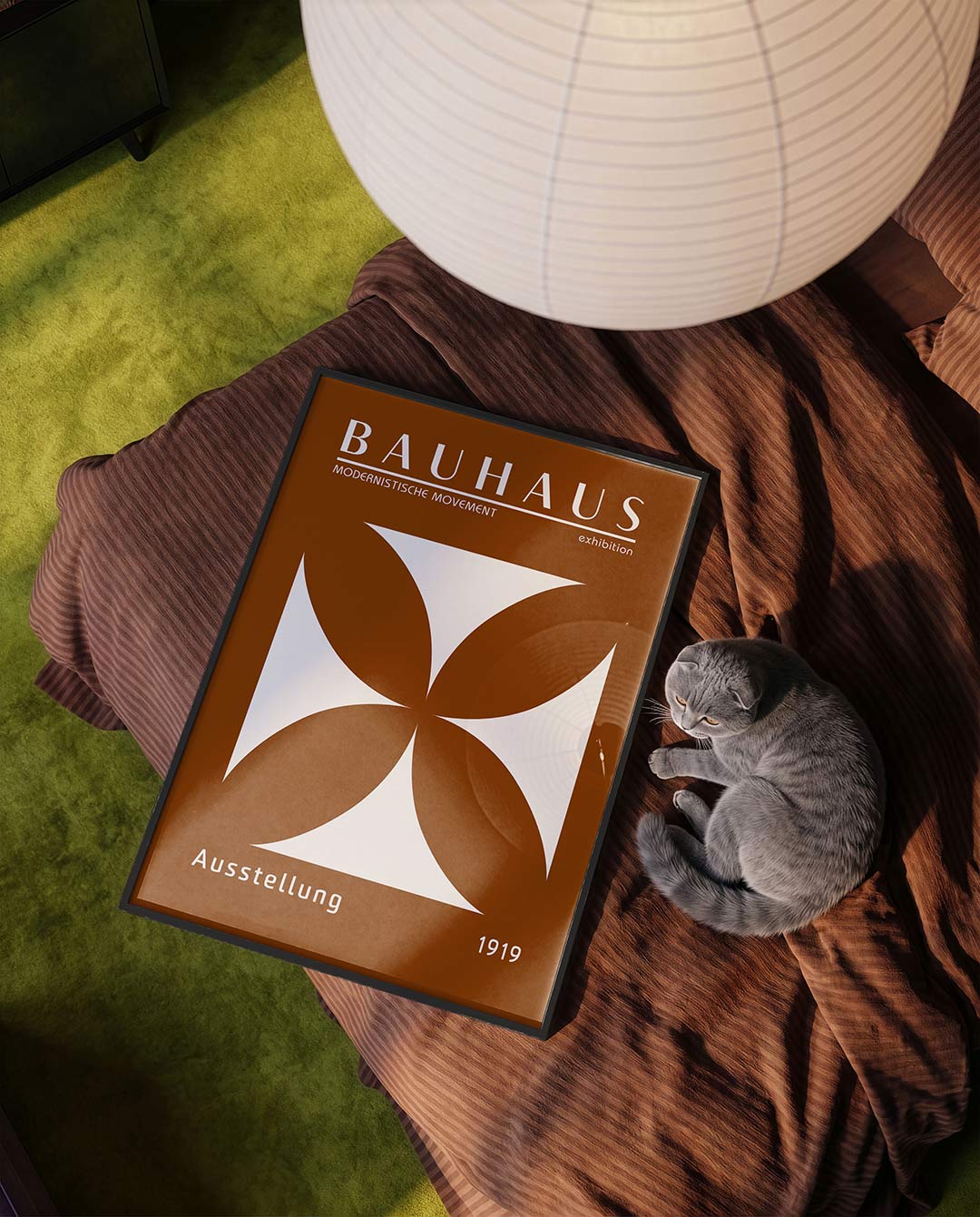 Vorm en balans – moderne Bauhaus wandkunst als poster