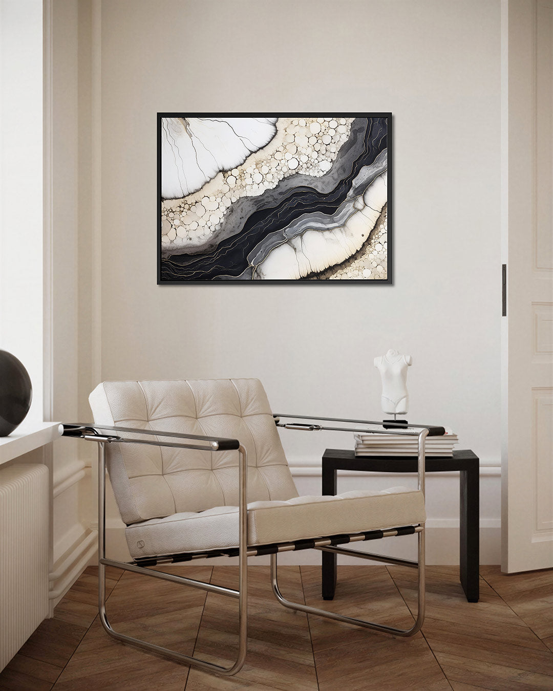 Organische lijnen – Wanddecoratie kunstwerk – kunstwerk op canvas, dibond of plexiglas