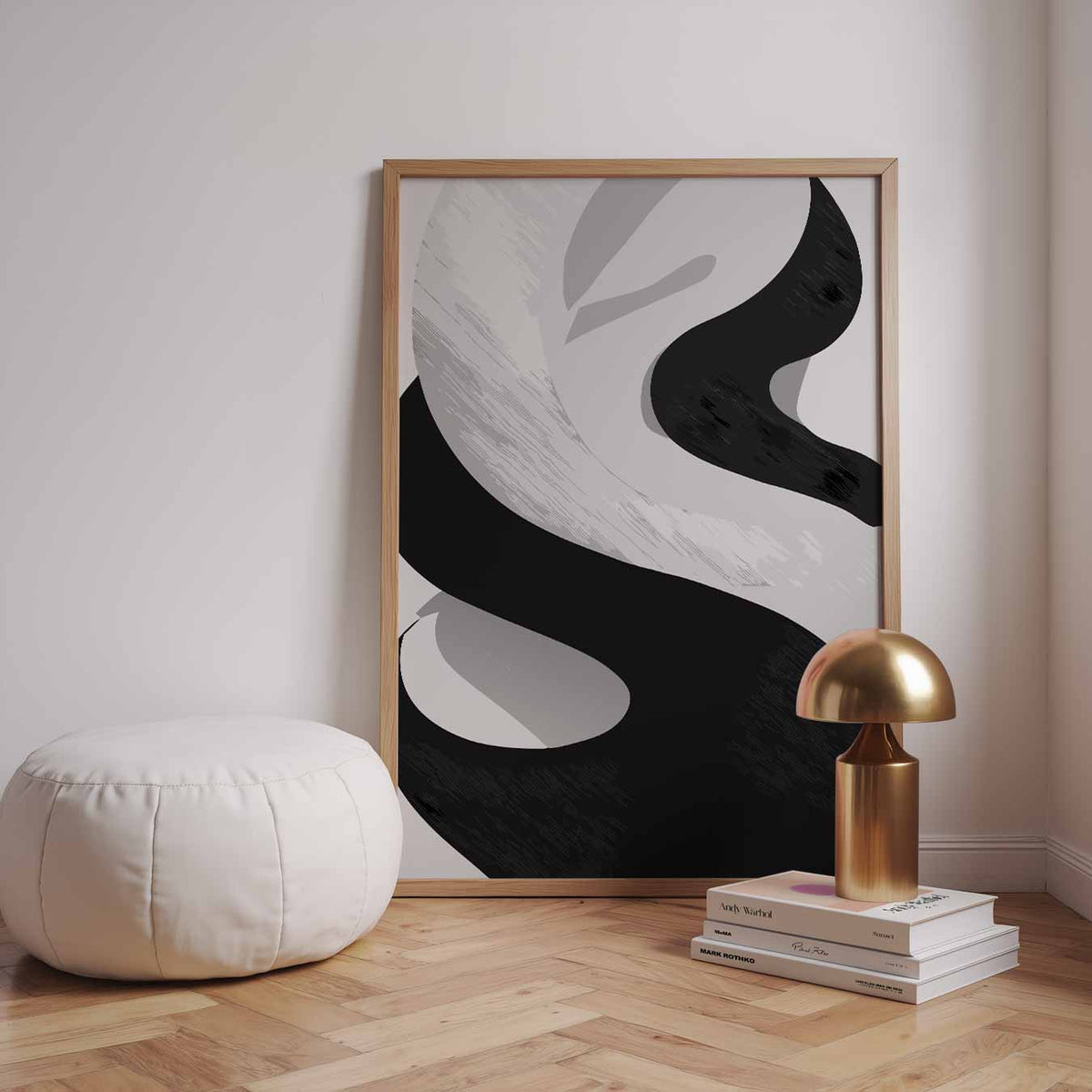 Eigentijdse Grafische Statements – staande kleurrijke abstracte wanddecoratie van WallArtistic