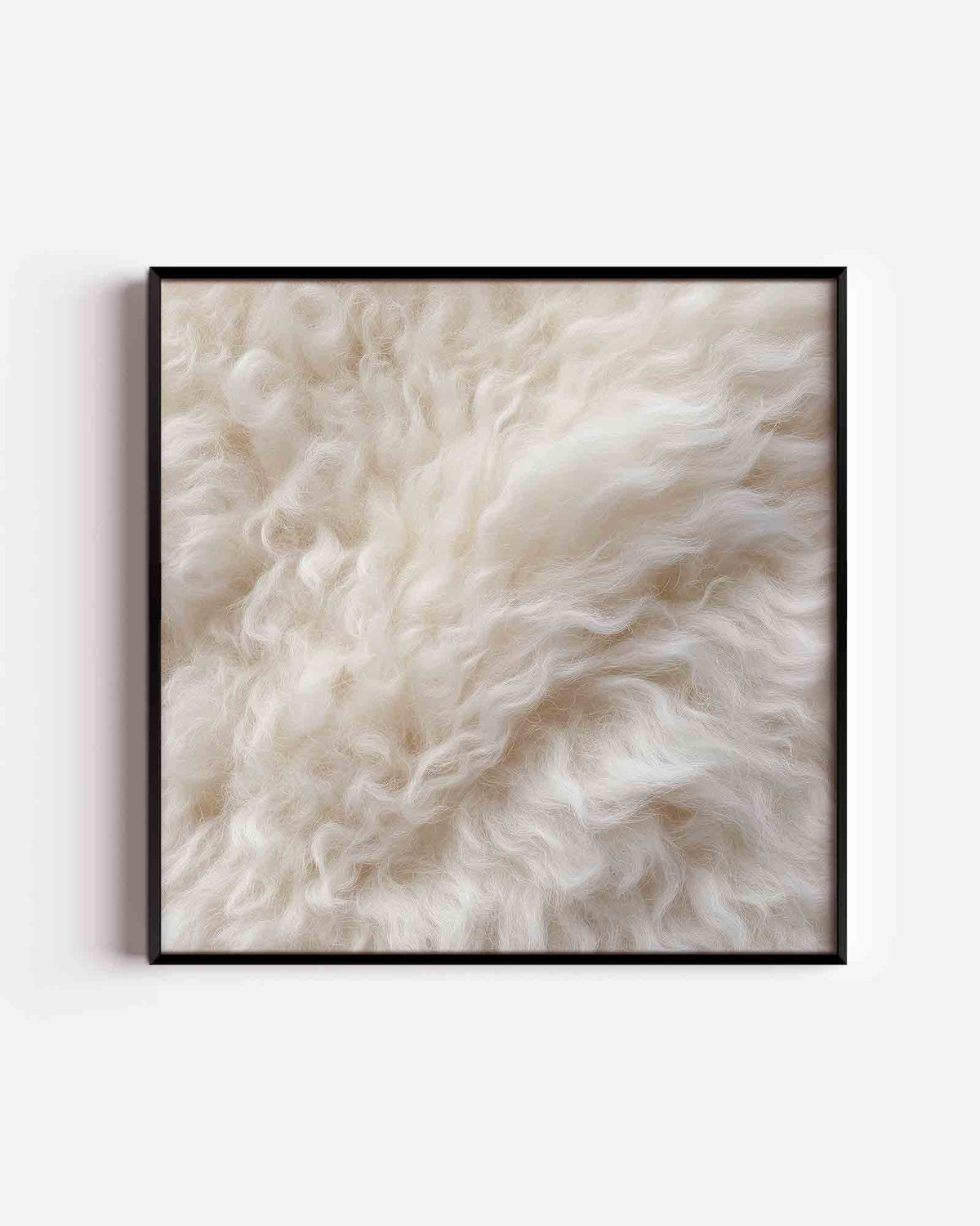 Zachte wol textuur – jungle vierkante poster als wanddecoratie