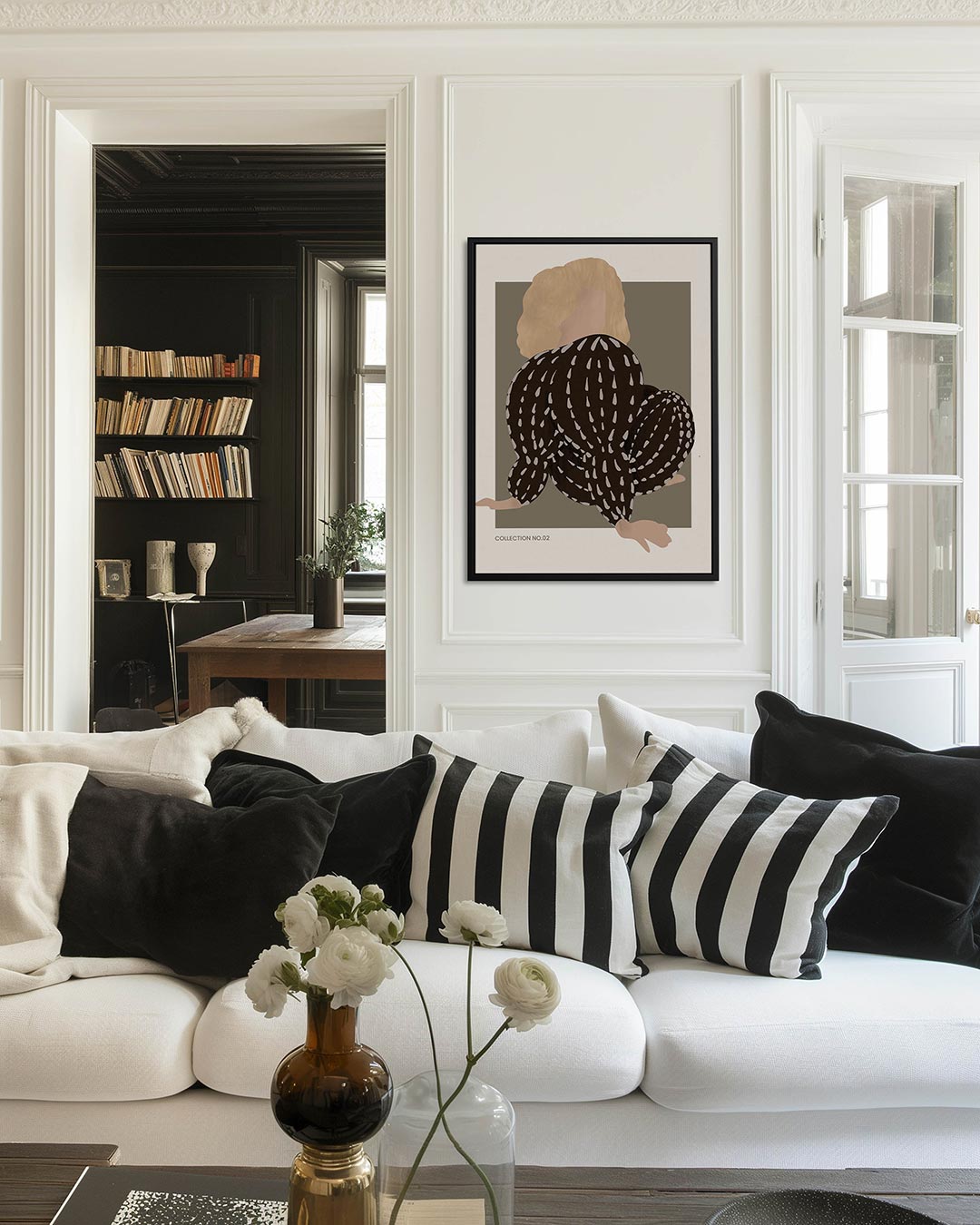 Gestileerde vormen – decoratief kunstwerk voor aan de muur
