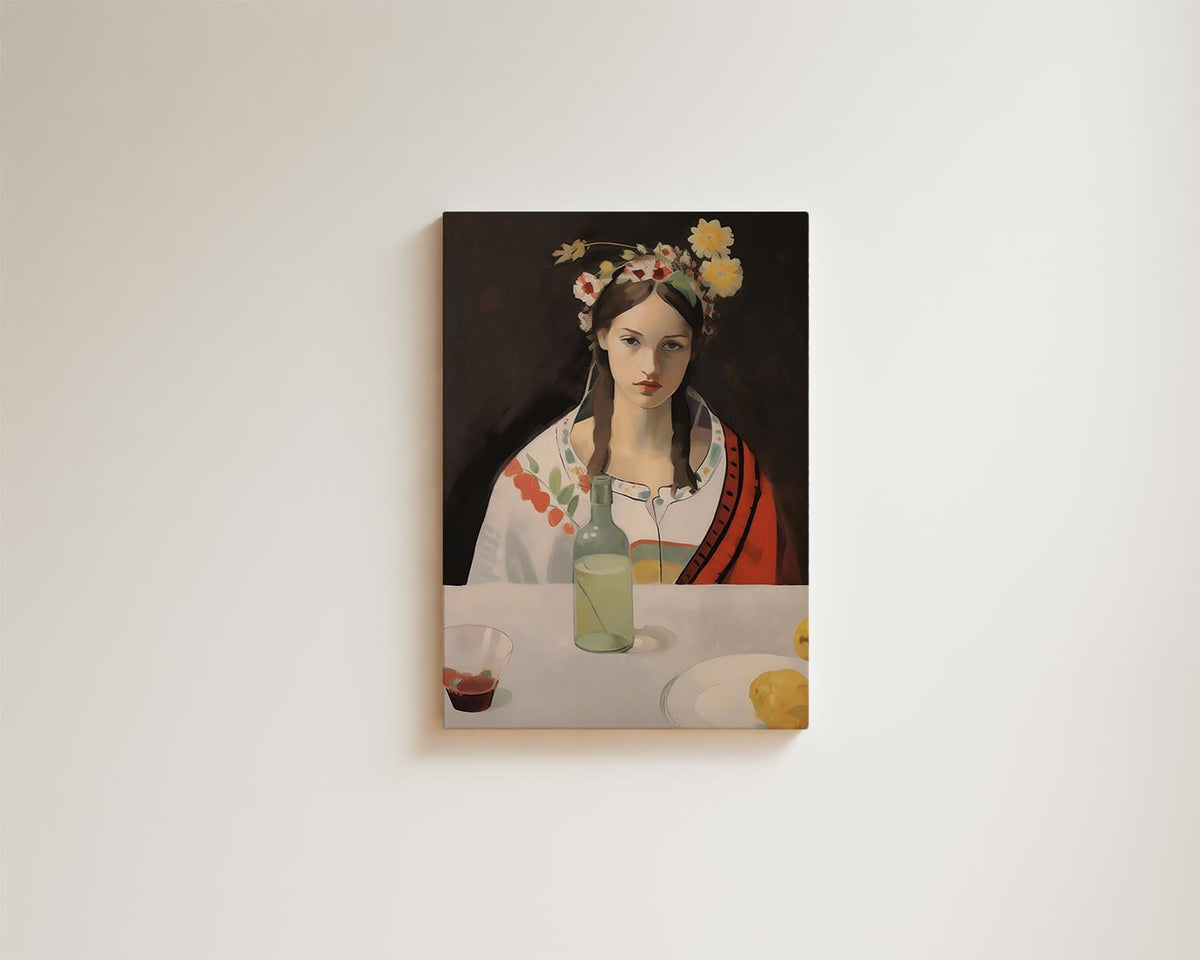 Bloemen en Stilte – portret kunstwerk als wanddecoratie, afbeelding 15