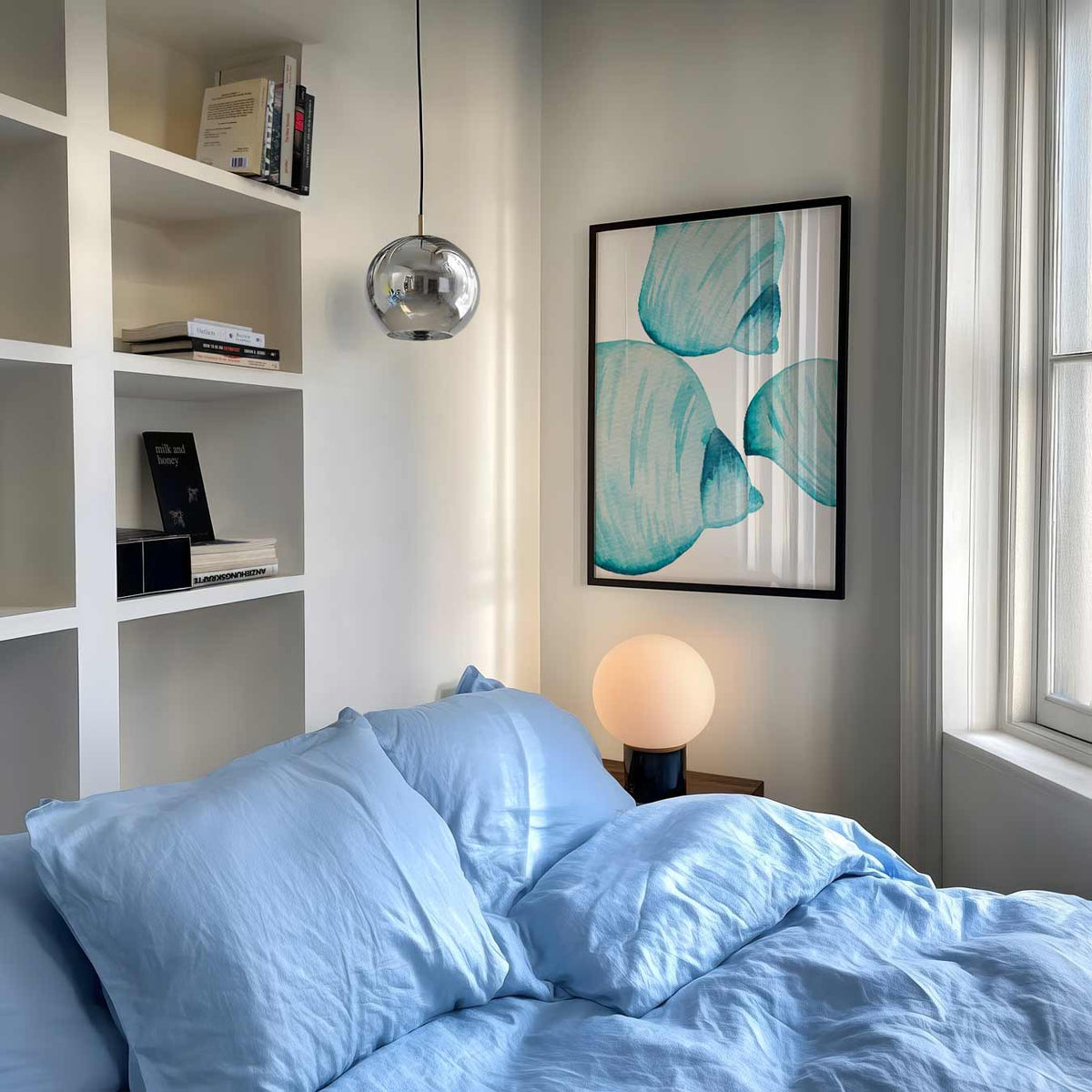 Abstracte Schelpen – dierenposter als moderne staande wanddecoratie