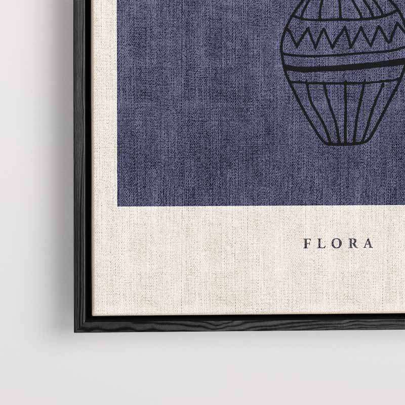 Abstracte Bloemenvaas Kunstposter – plexiglas kunstwerk als wanddecoratie