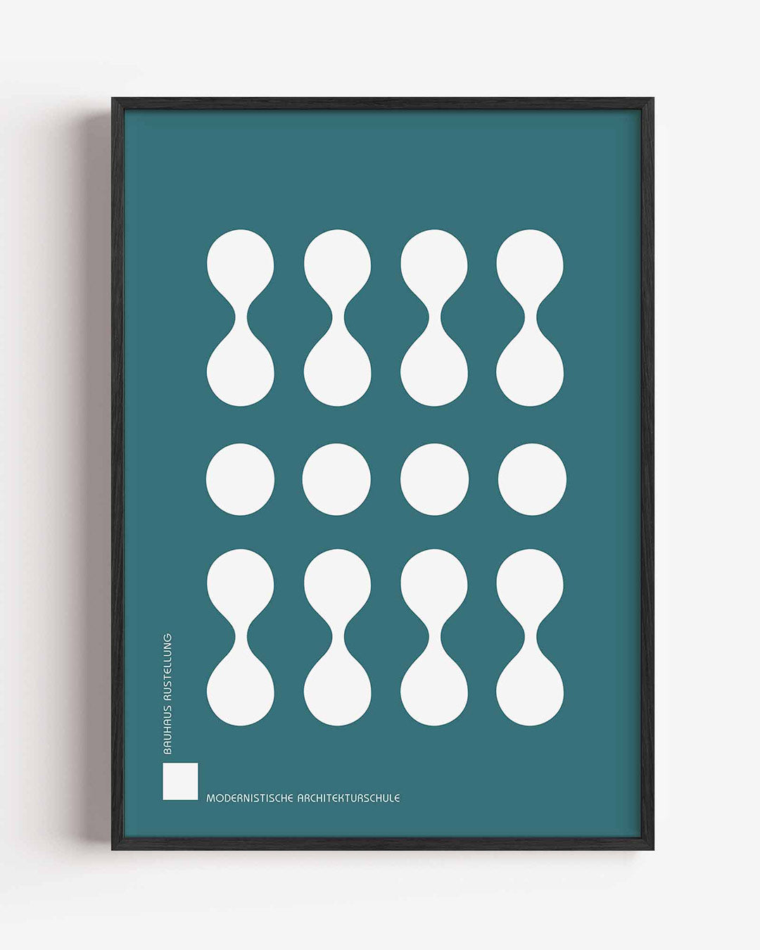 Vormritme en balans – staande Bauhaus poster als wanddecoratie