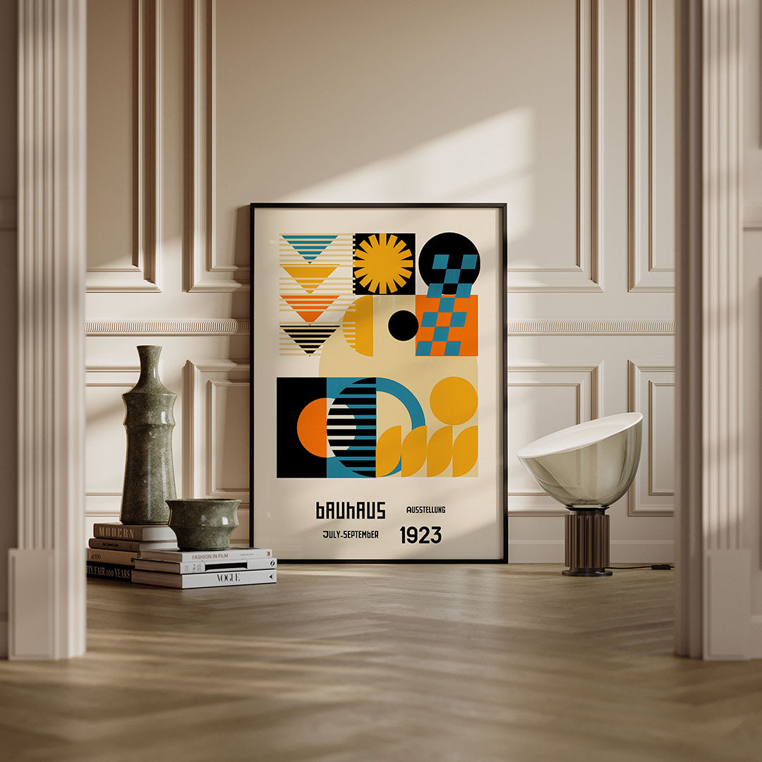 Vormen en vlakken – moderne Bauhaus wandkunst als poster