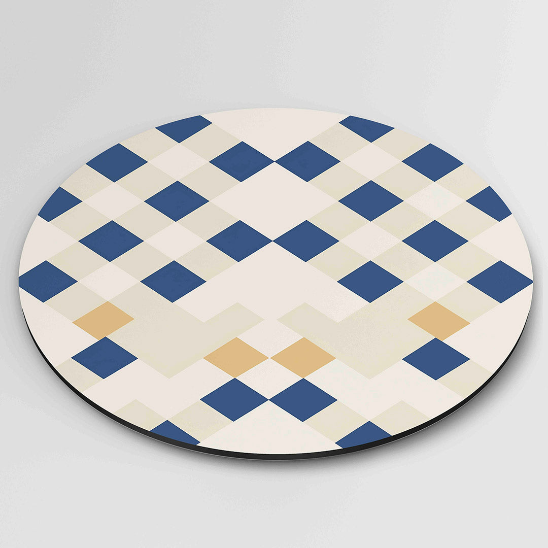 Grafische patronen – ronde wanddecoratie met abstract ontwerp