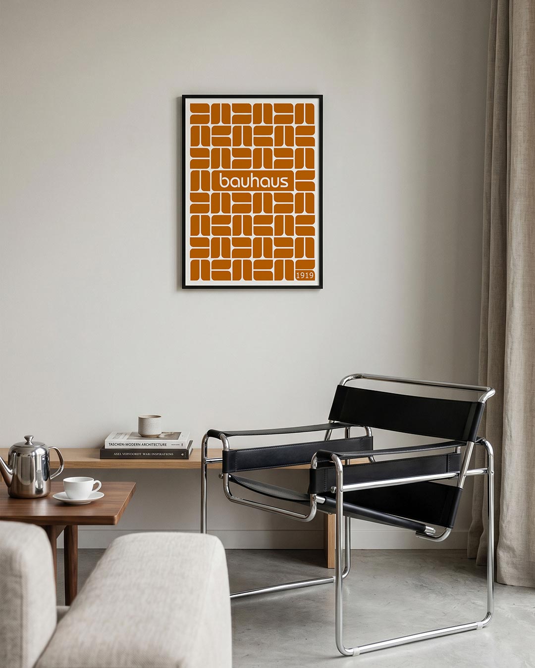  – geometrische Bauhaus poster in staand formaat