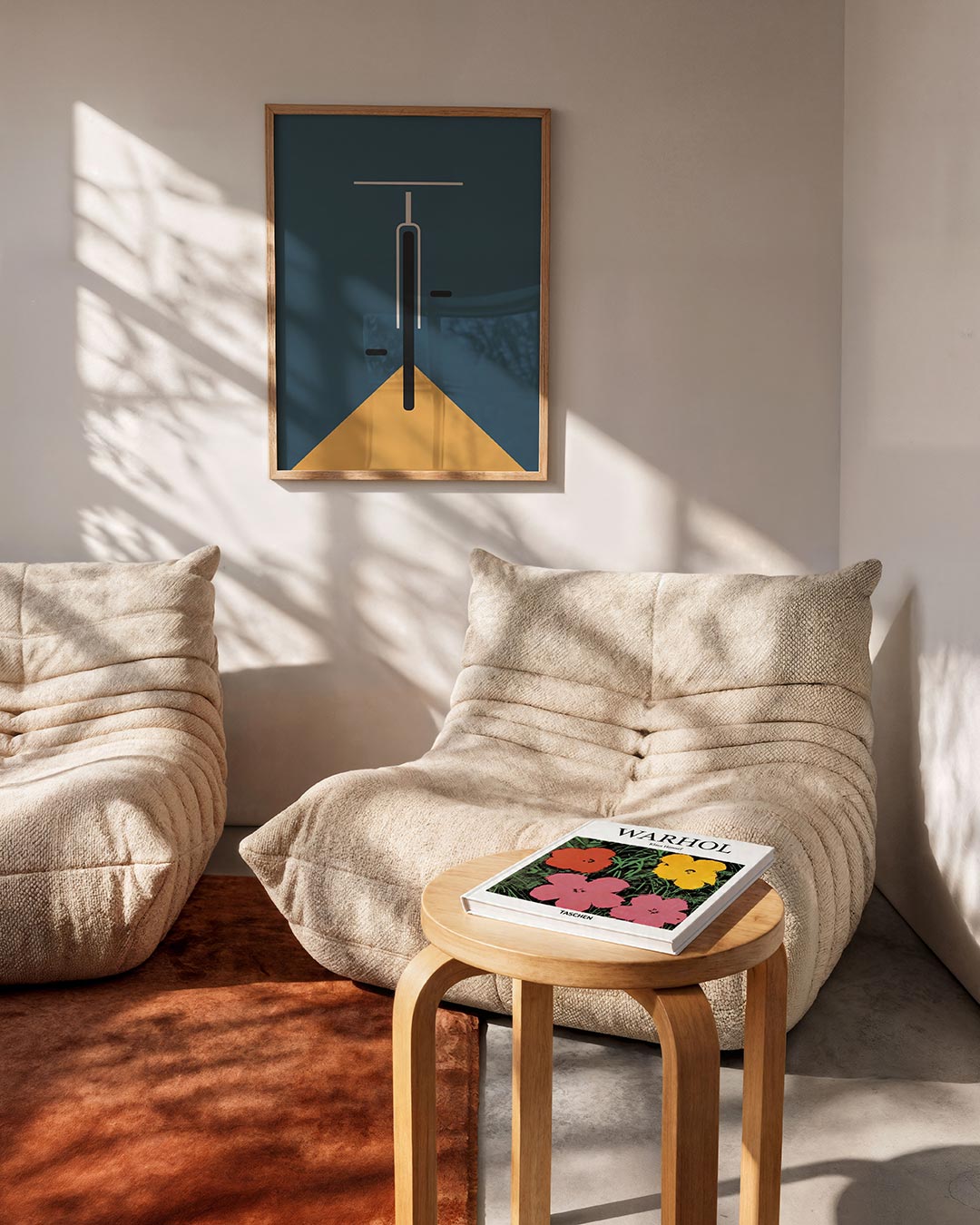 Abstracte – geometrische Bauhaus poster in staand formaat