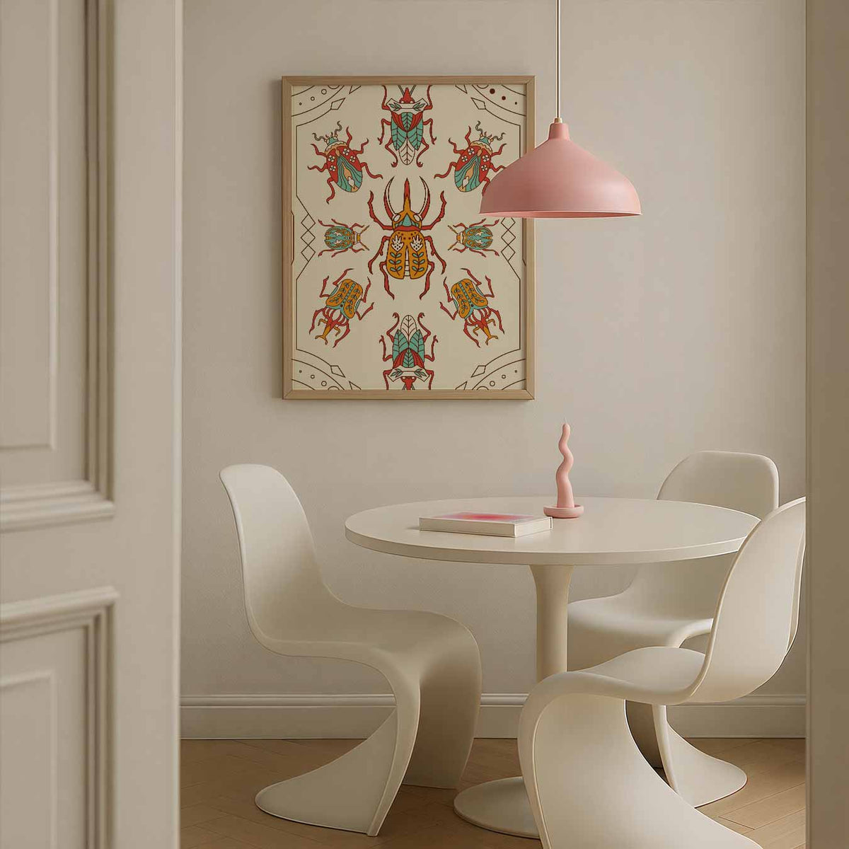 Boho Insecten Kunstposter – staande mindful wanddecoratie van WallArtistic