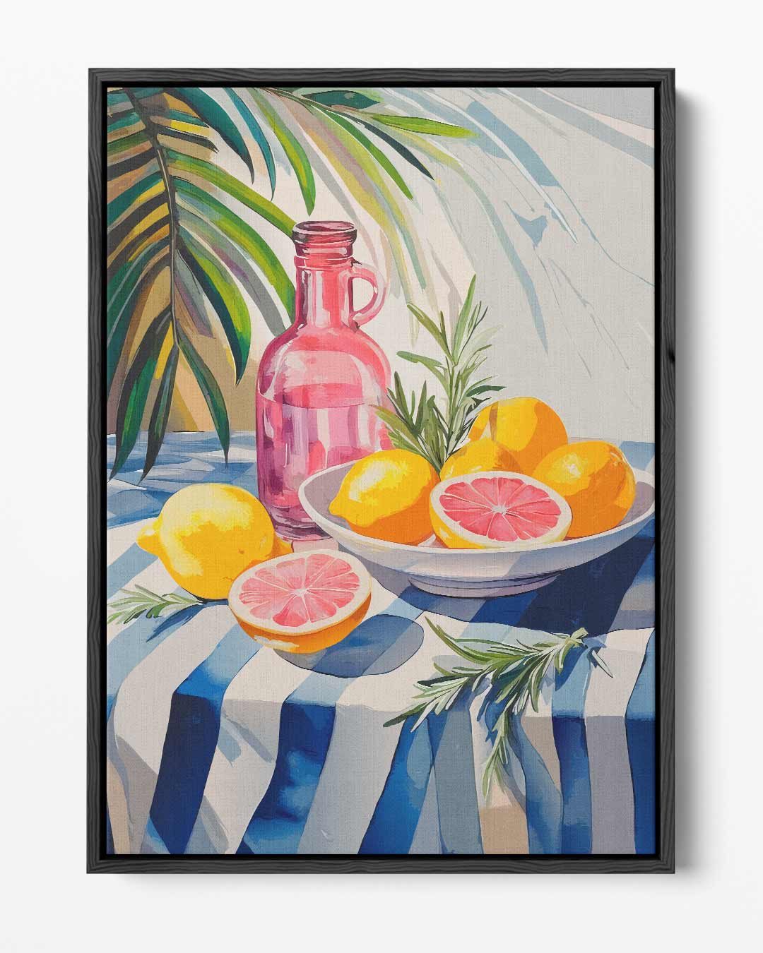 Zomerse Citrus Escapade – portret kunstwerk als wanddecoratie