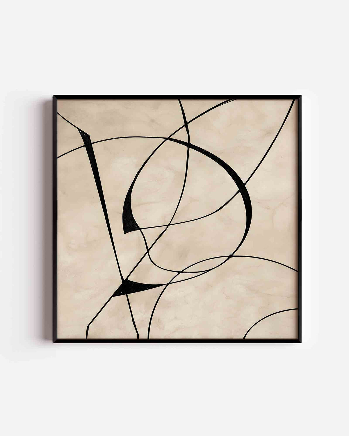 Abstracte lijnen – abstracte textuur vierkante poster als wanddecoratie