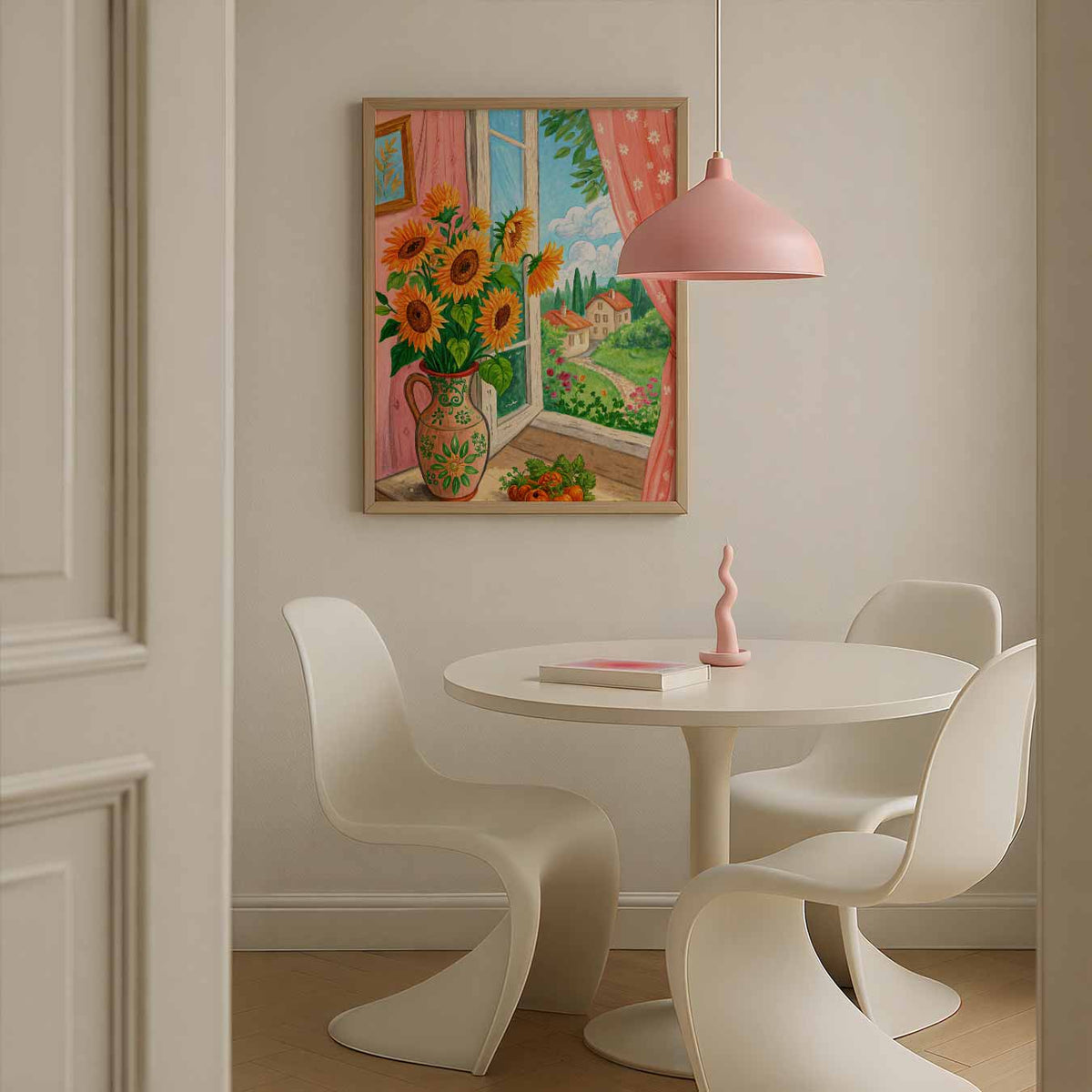 Zon, Bloemen & Zomer – bloemen poster in staand formaat