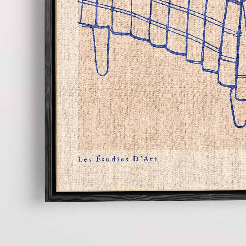 Moderne Lijnen Ontbijt Tafereel – plexiglas kunstwerk als wanddecoratie