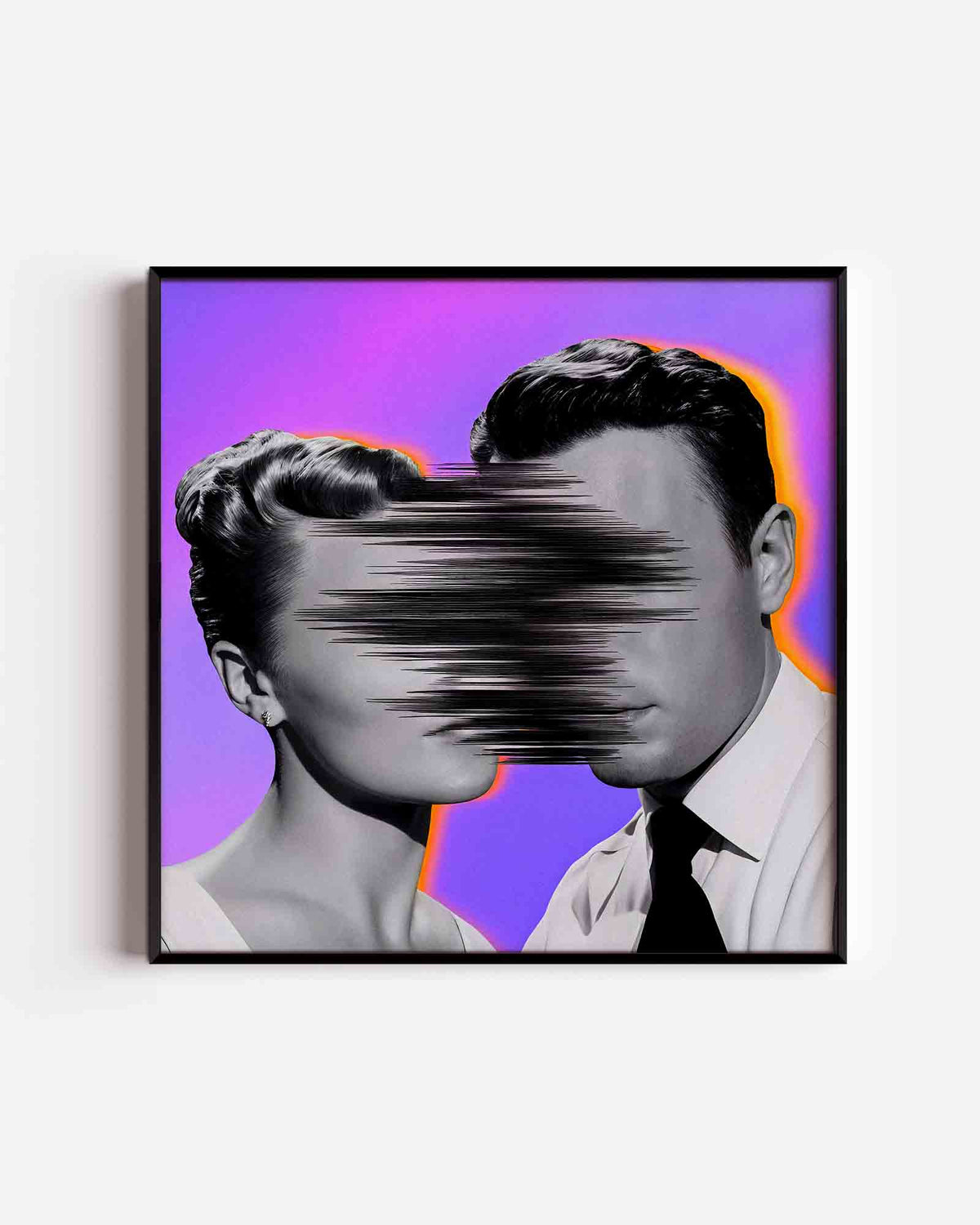 Vervormde gezichten – Pop Art vierkante poster als wanddecoratie