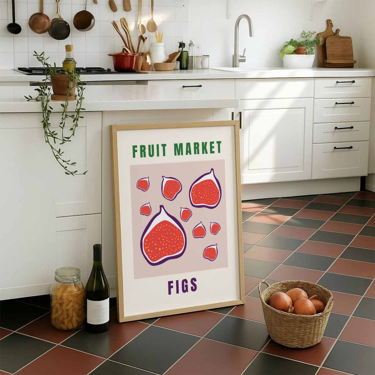 Figs Market – staande muurposter voor keuken of eethoek