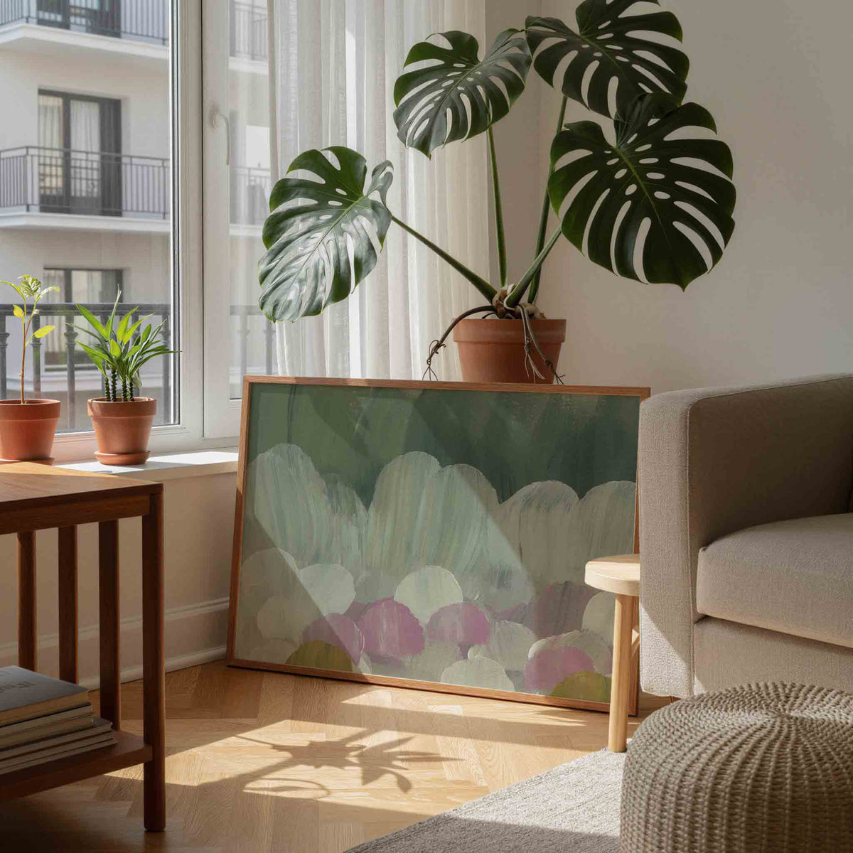 Bloemmotief – schilderkunst als moderne landscape poster