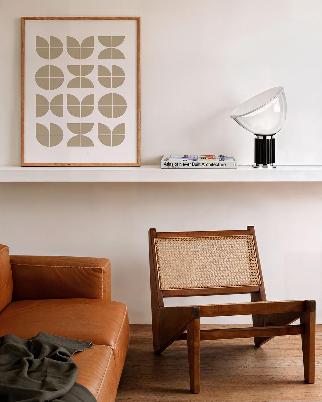 Vormritme en balans – staande Bauhaus poster voor aan de muur