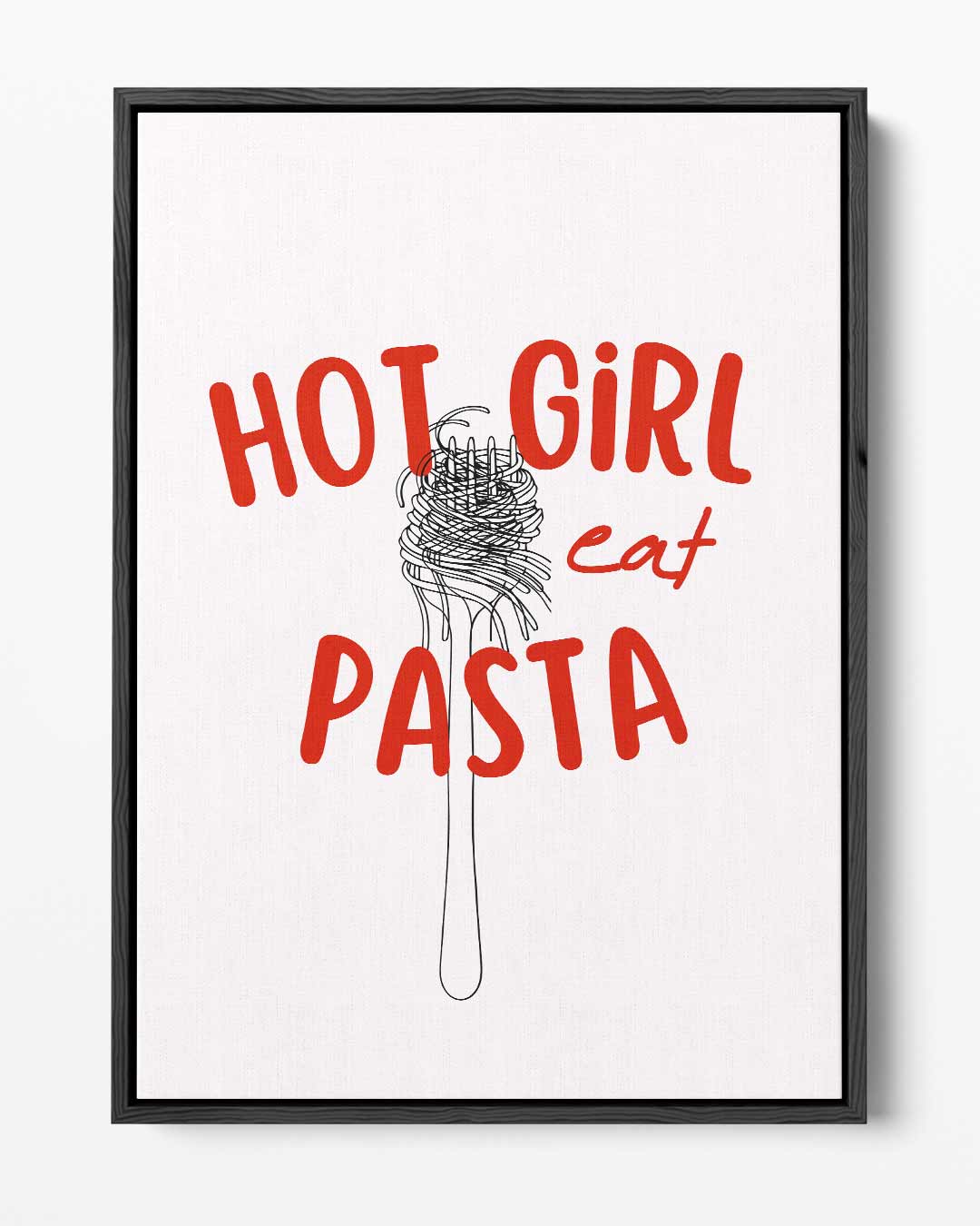 Pasta Liefde Poster – portret kunstwerk als wanddecoratie