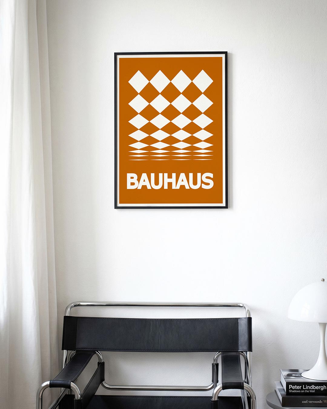 Vormritme en contrast – moderne Bauhaus wandkunst als poster