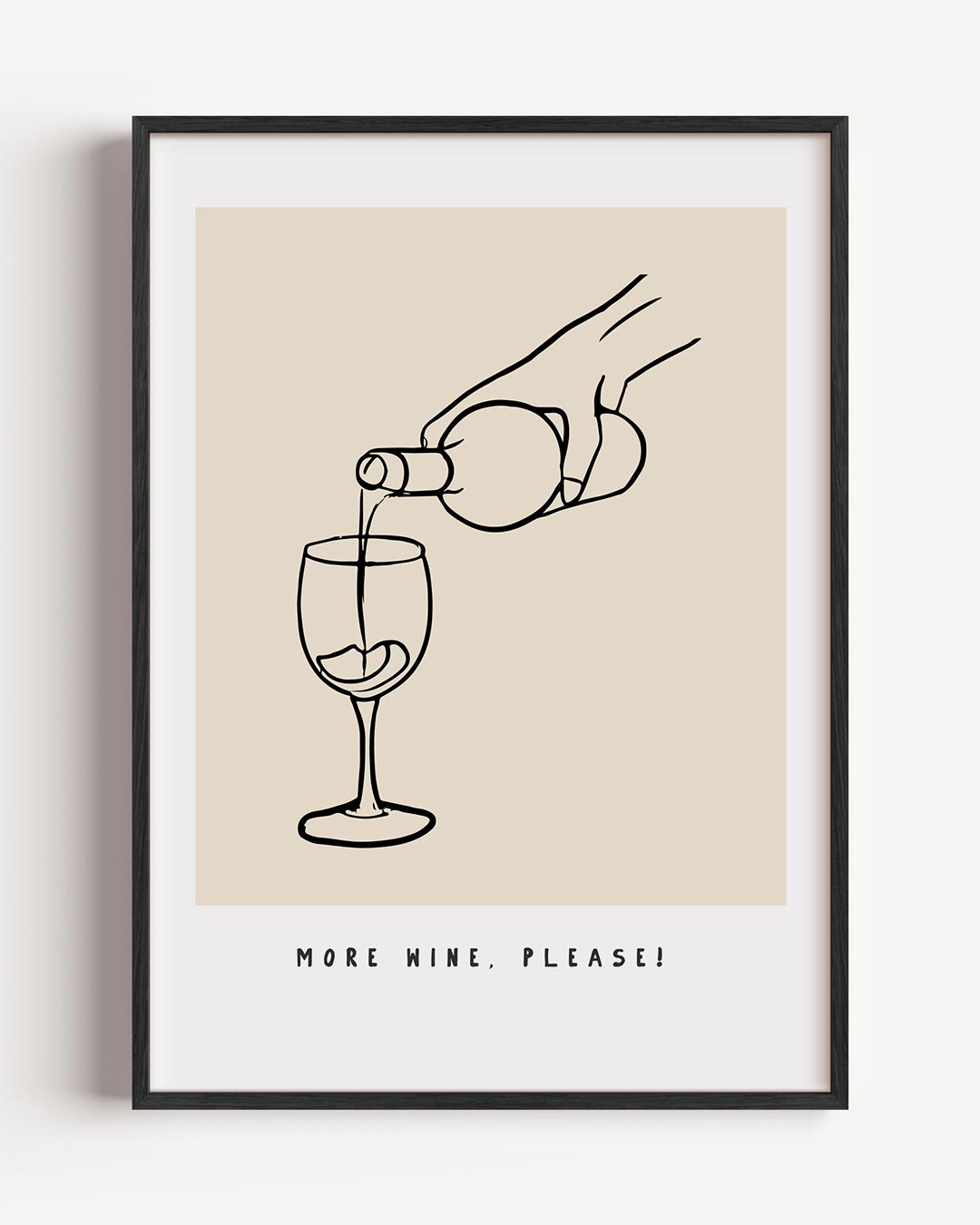 Stijlvolle Wijnliefhebber – keuken portret poster als wanddecoratie