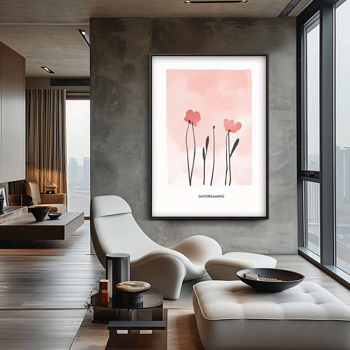 Dagdromen in Pastel – canvas wanddecoratie in portret formaat